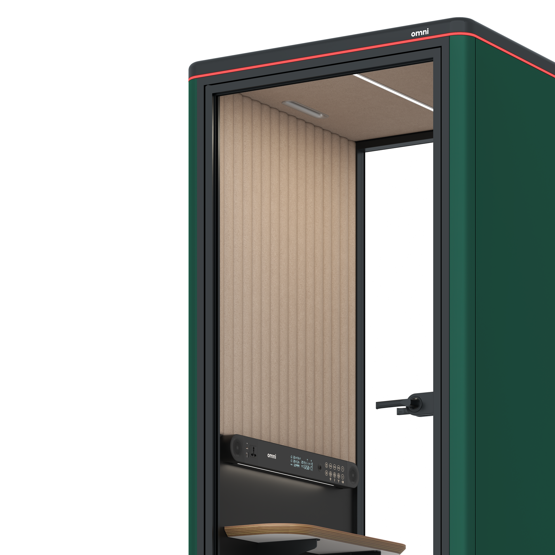 Omni OneCompact Sit-down / RAL Moss Green / Beige Corrugated