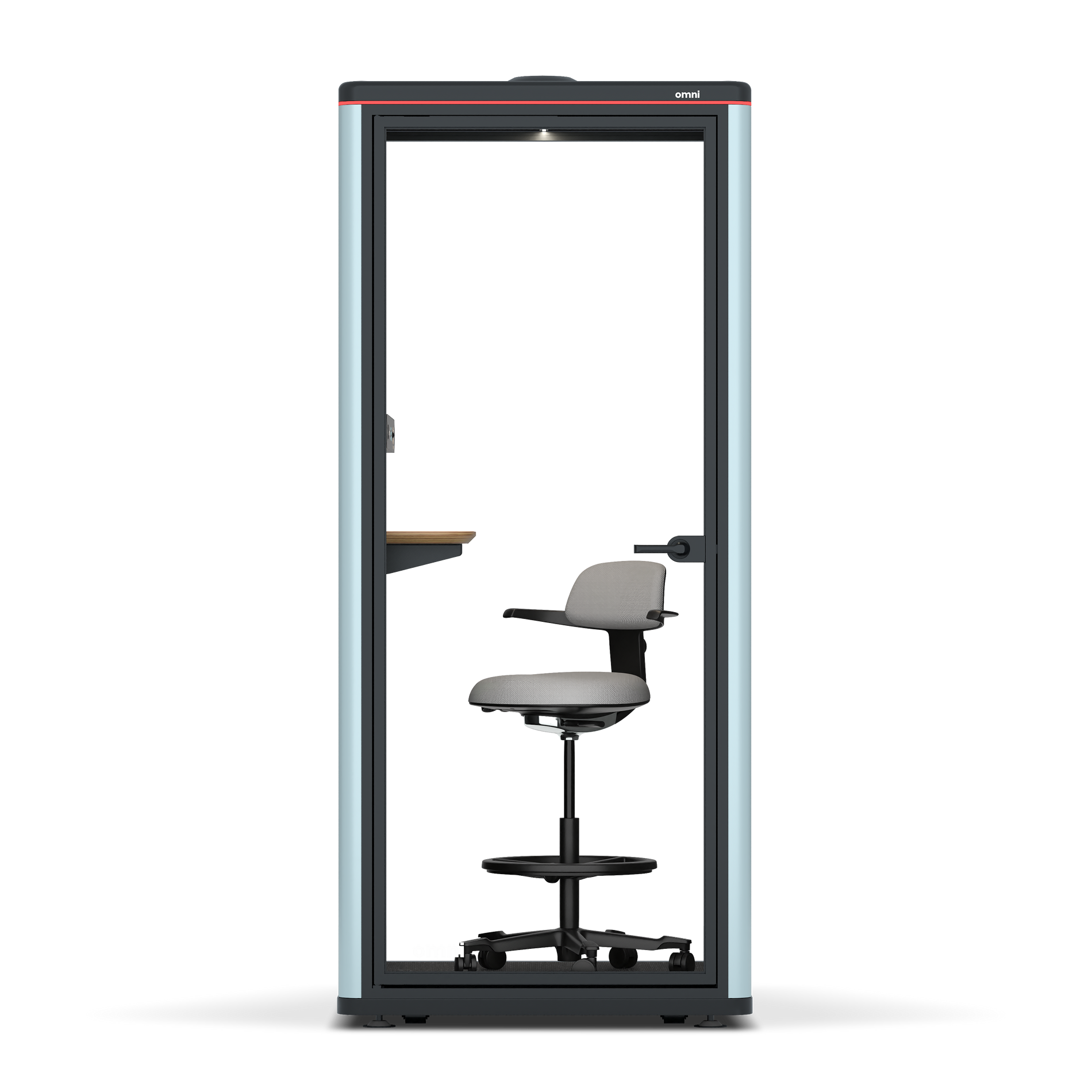 Omni OneStatic Device Shelf / RAL Grey Blue / #a18e7e