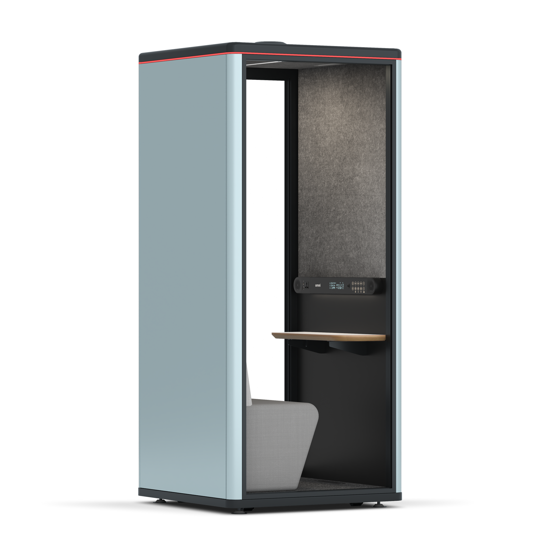 Omni OneCompact Sit-down / RAL Grey Blue / Dark Grey Pet Board