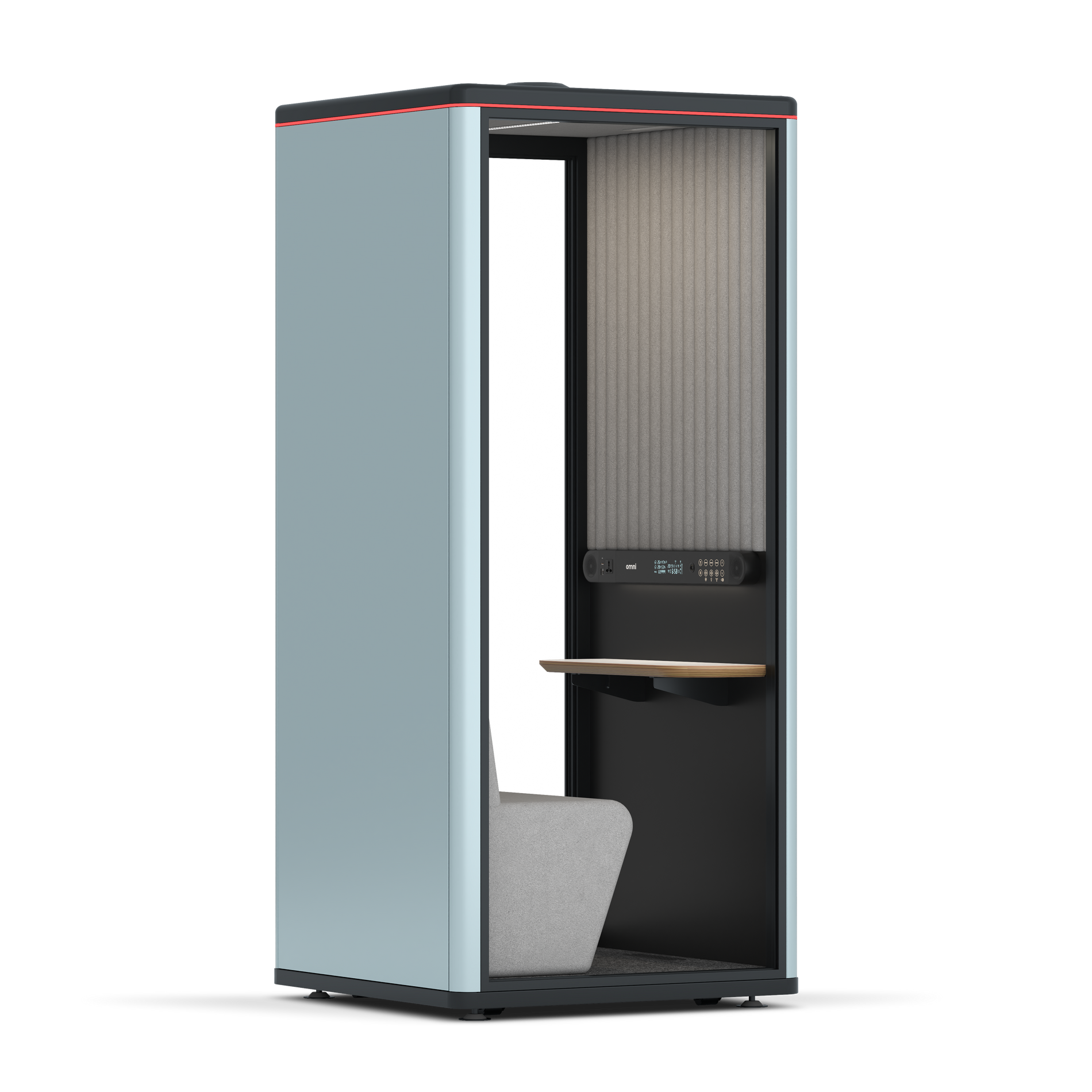 Omni OneCompact Sit-down / RAL Grey Blue / Grey Corrugated
