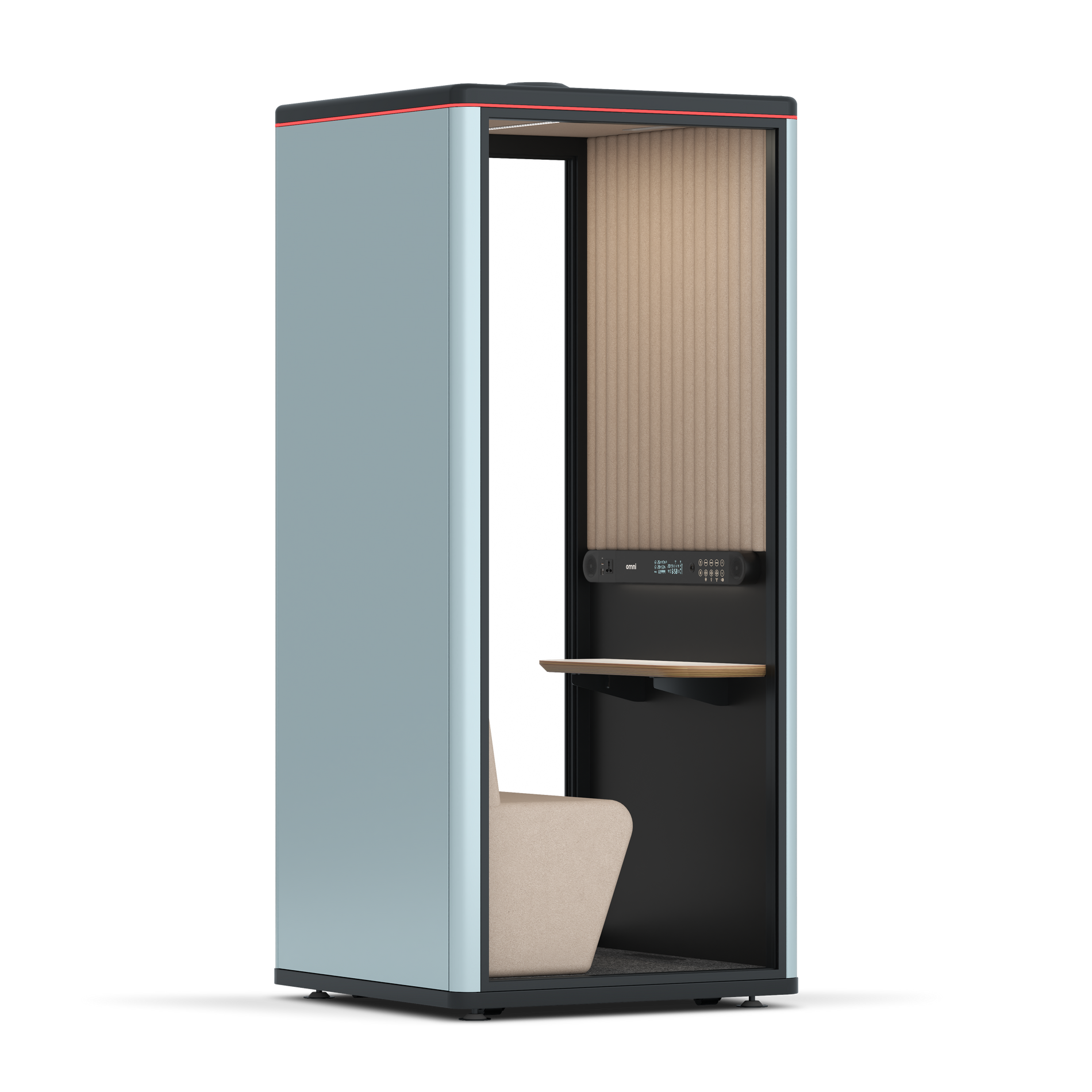 Omni OneCompact Sit-down / RAL Grey Blue / Beige Corrugated