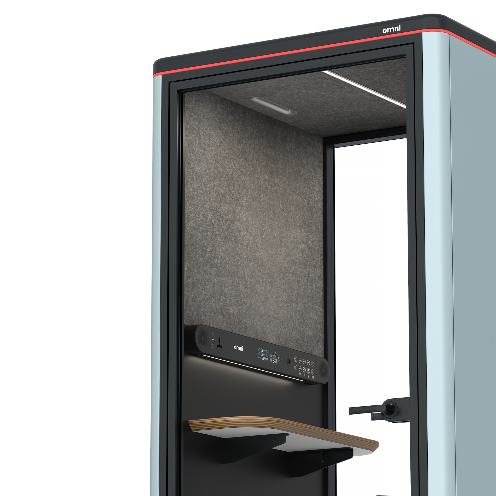 Omni OneStatic Device Shelf / RAL Grey Blue / #615f5d
