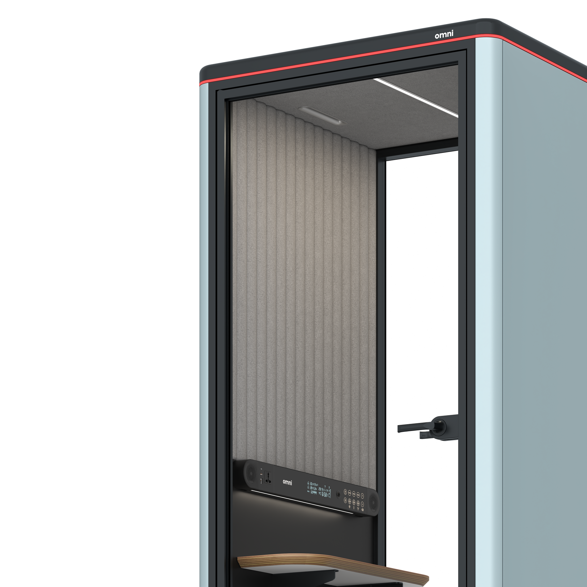 Omni OneCompact Sit-down / RAL Grey Blue / Grey Corrugated
