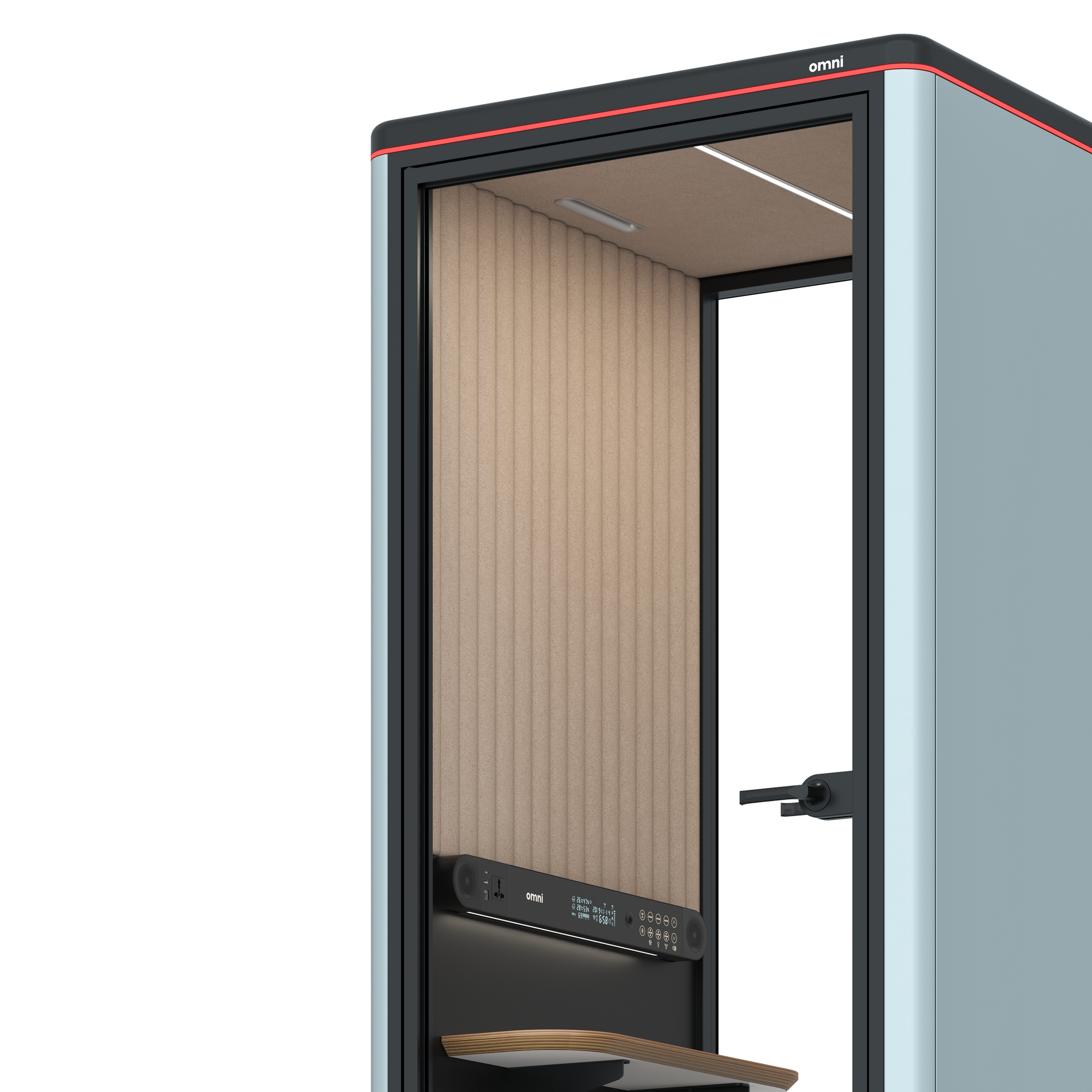 Omni OneCompact Sit-down / RAL Grey Blue / Beige Corrugated