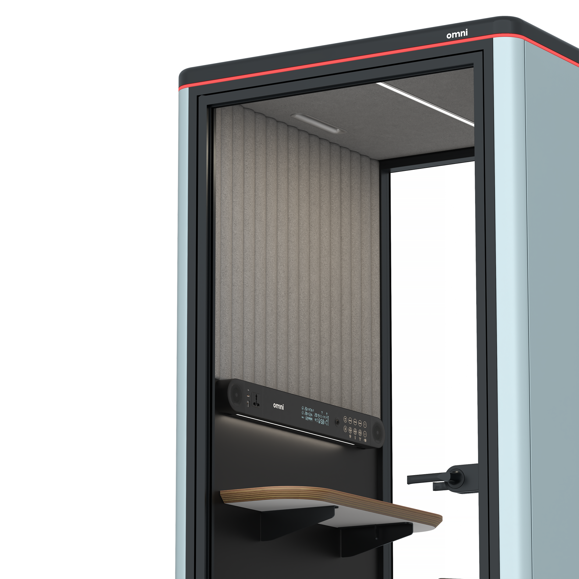 Omni OneStatic Device Shelf / RAL Grey Blue / #a49f98