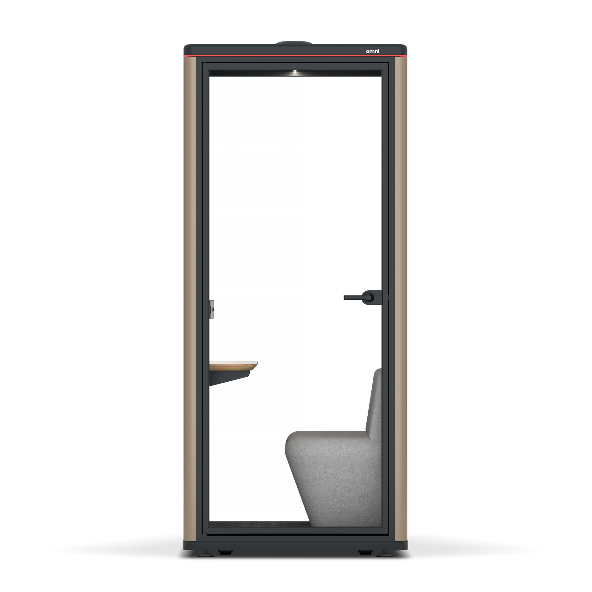 Omni OneCompact Sit-down / RAL Grey Beige / Grey Corrugated