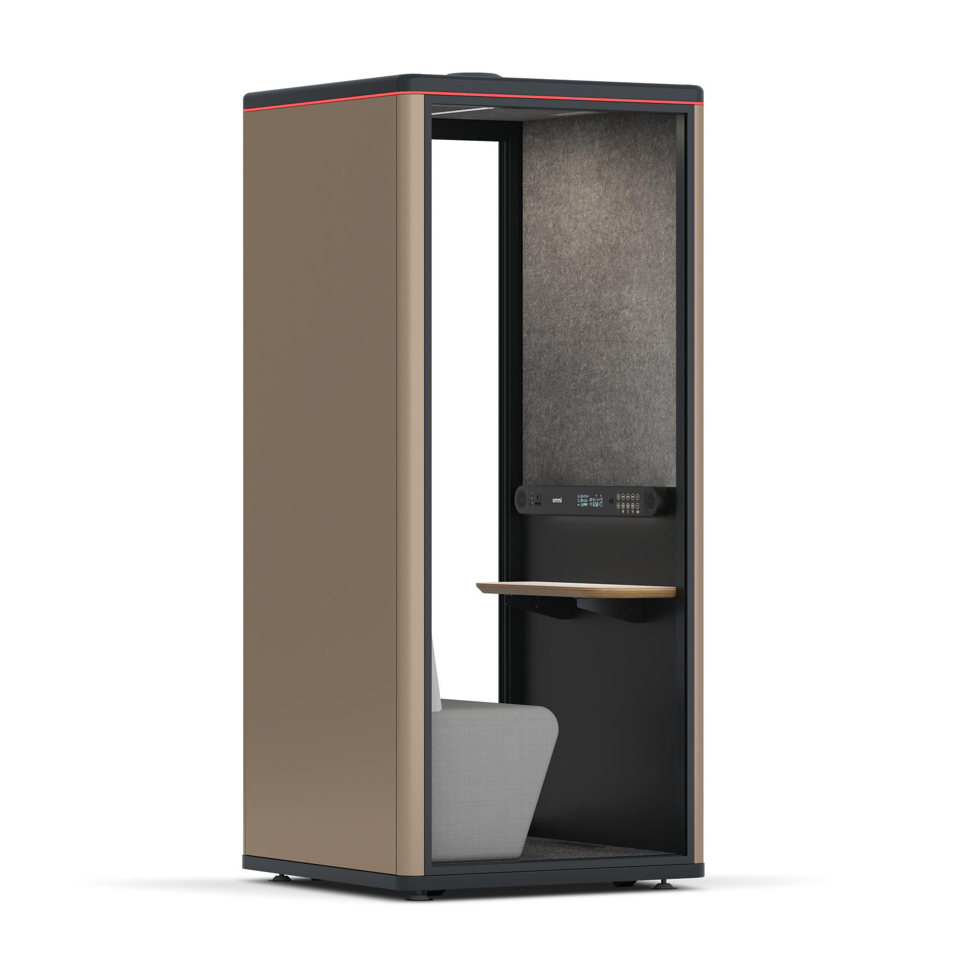 Omni OneCompact Sit-down / RAL Grey Beige / Dark Grey Pet Board