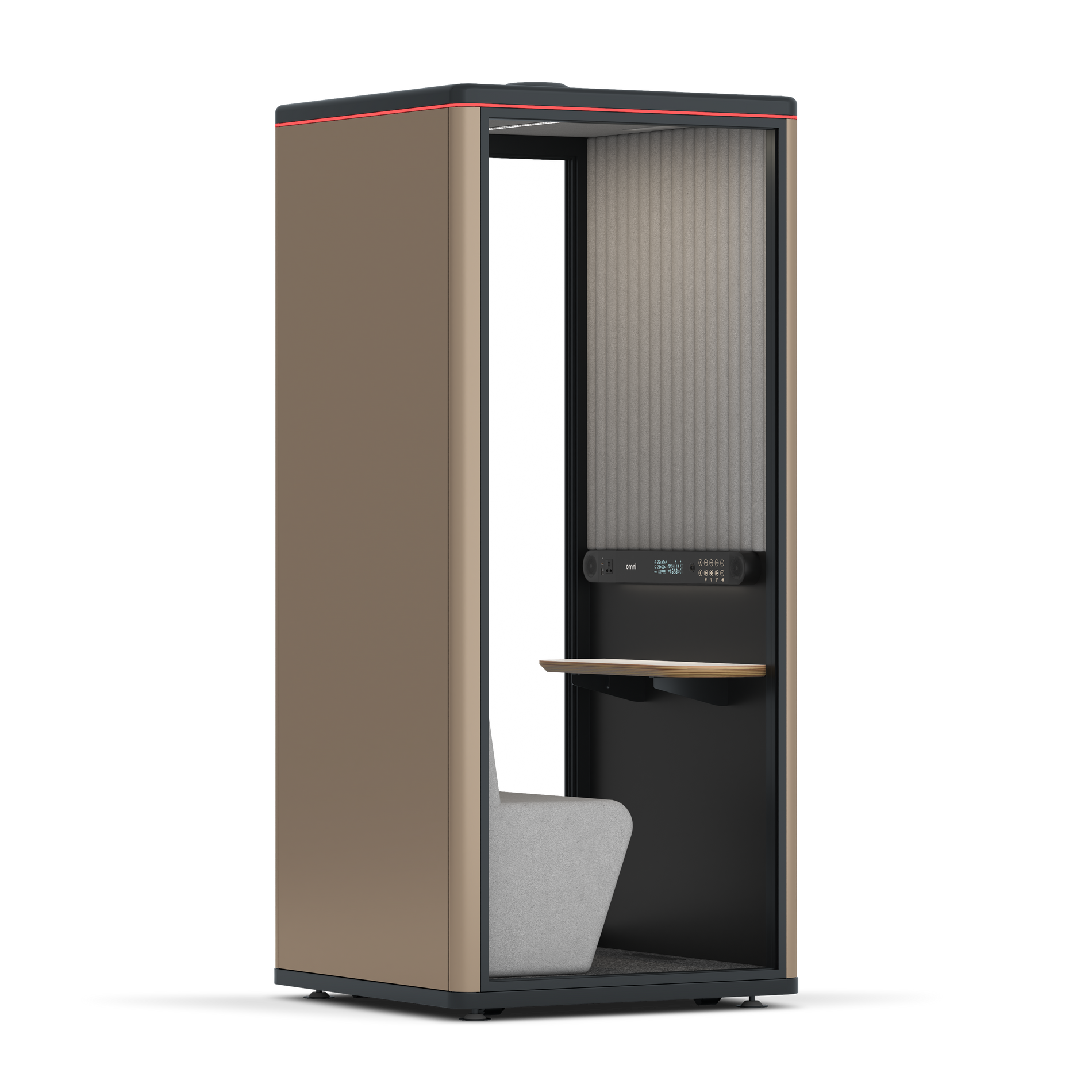 Omni OneCompact Sit-down / RAL Grey Beige / Grey Corrugated