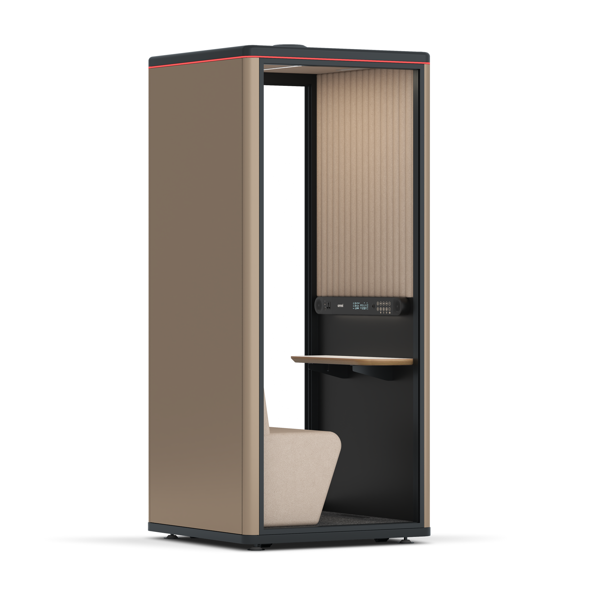 Omni OneCompact Sit-down / RAL Grey Beige / Beige Corrugated