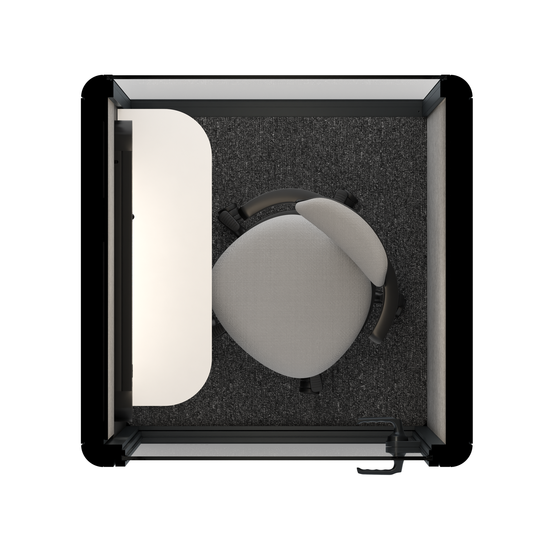 Omni OneStatic Device Shelf / RAL Grey Beige / #6d6c69
