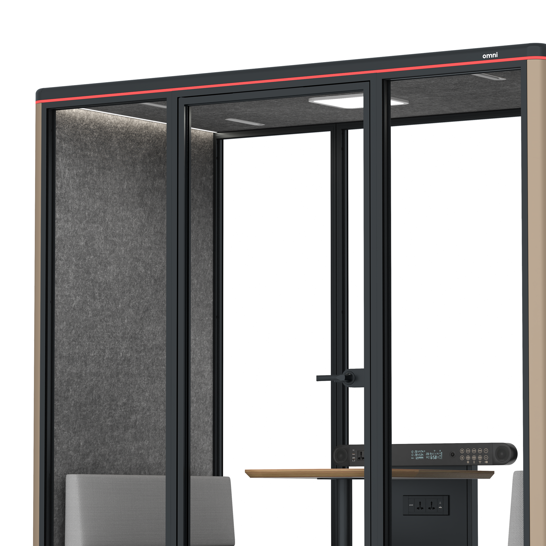 Omni DemiTable / RAL Grey Beige / #615f5d