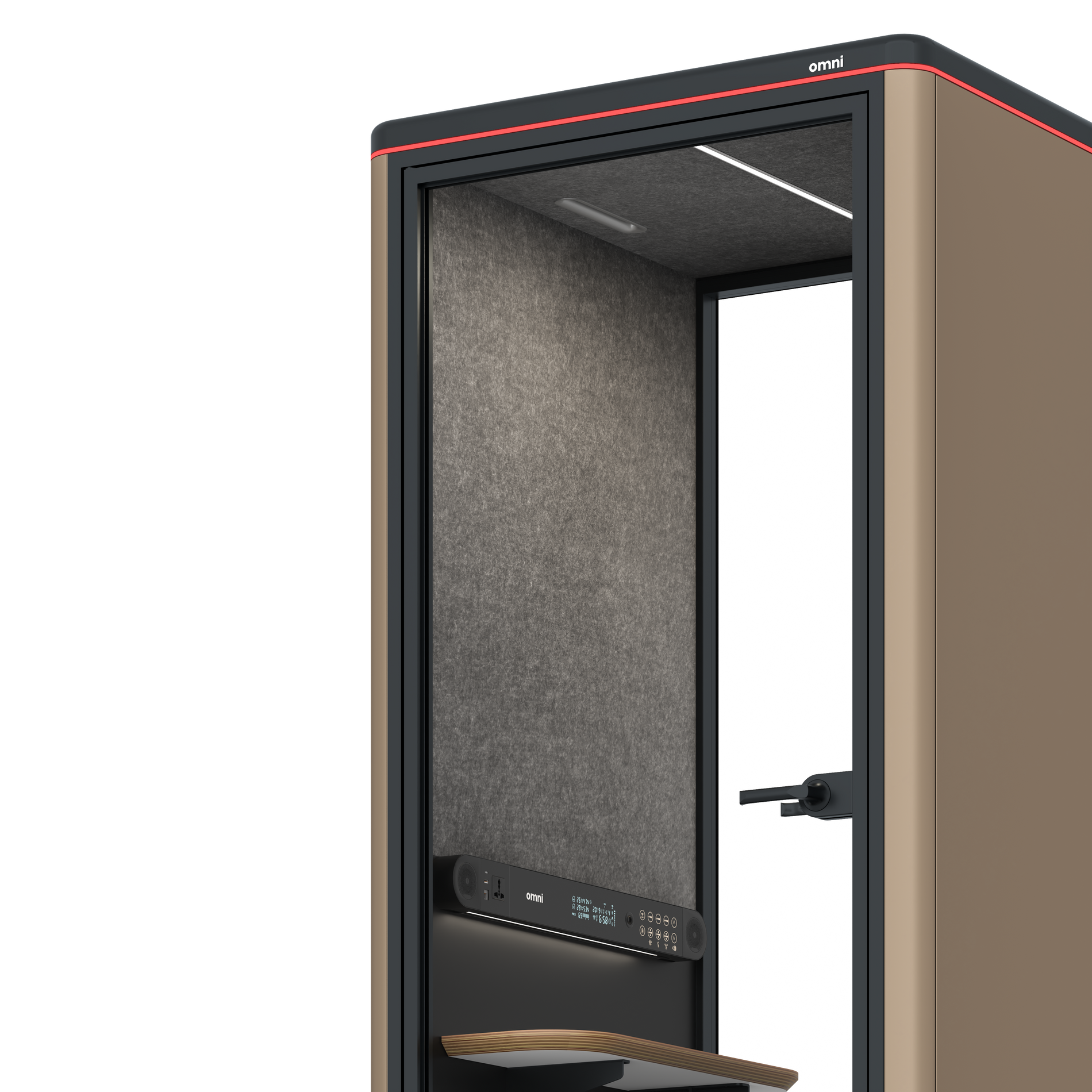 Omni OneCompact Sit-down / RAL Grey Beige / Dark Grey Pet Board