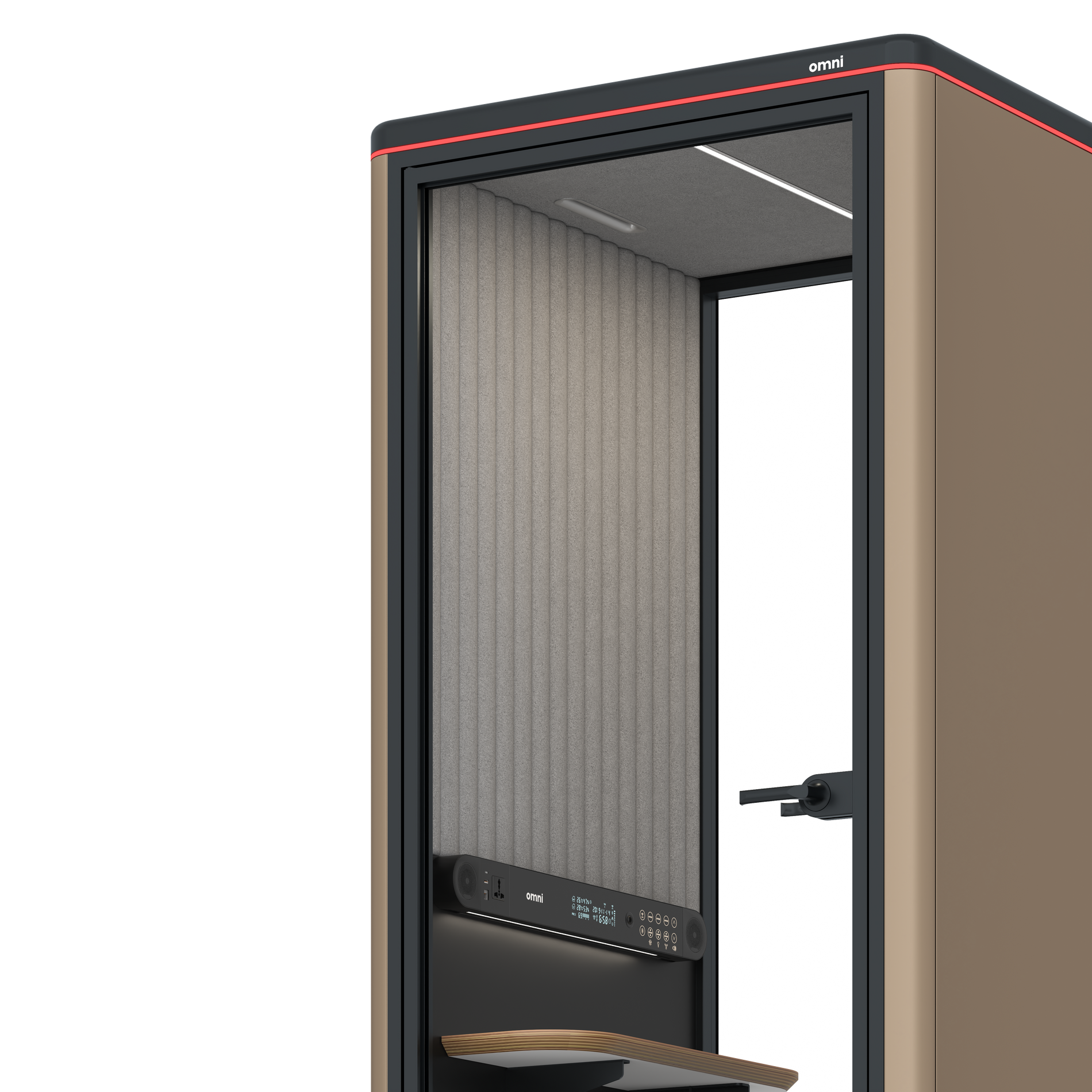 Omni OneCompact Sit-down / RAL Grey Beige / Grey Corrugated