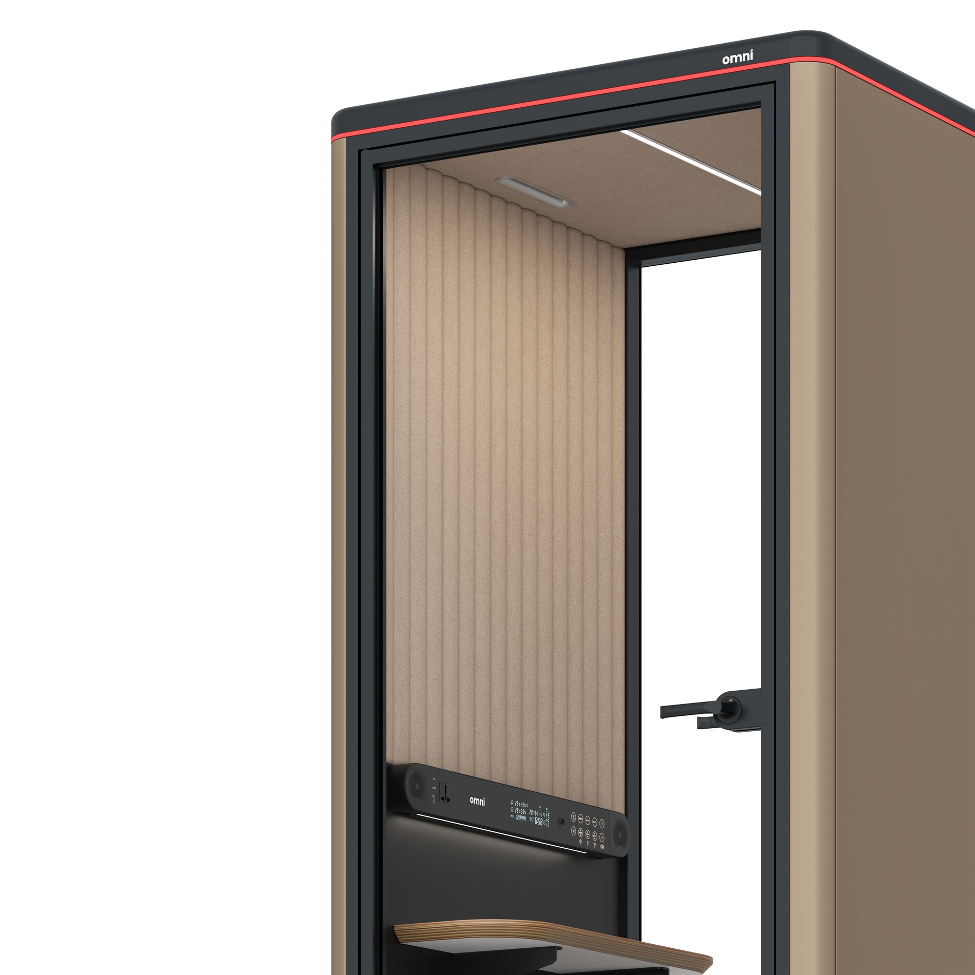 Omni OneCompact Sit-down / RAL Grey Beige / Beige Corrugated