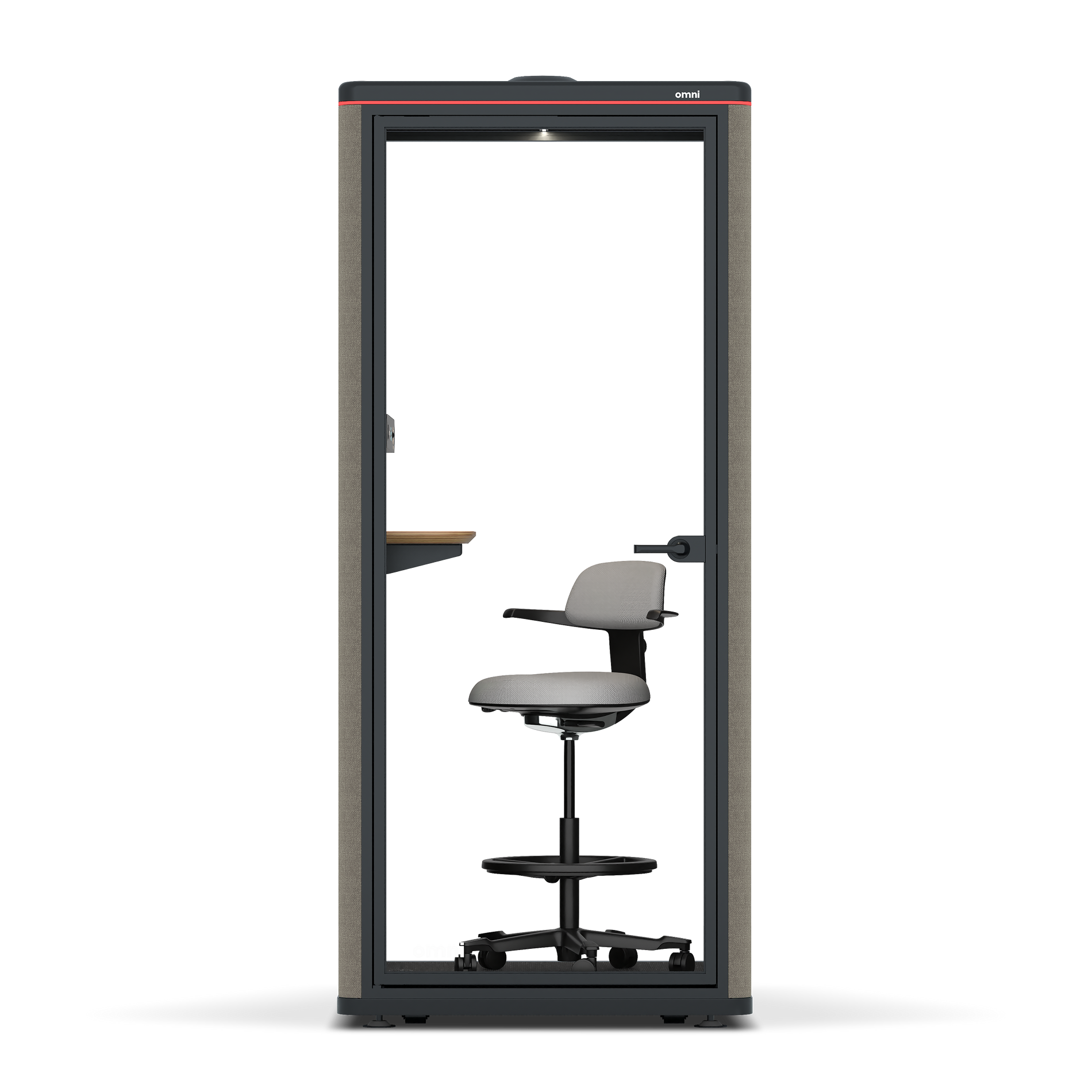 Omni OneStatic Device Shelf / Gabriel Medley Ocean Pebble / #6d6c69