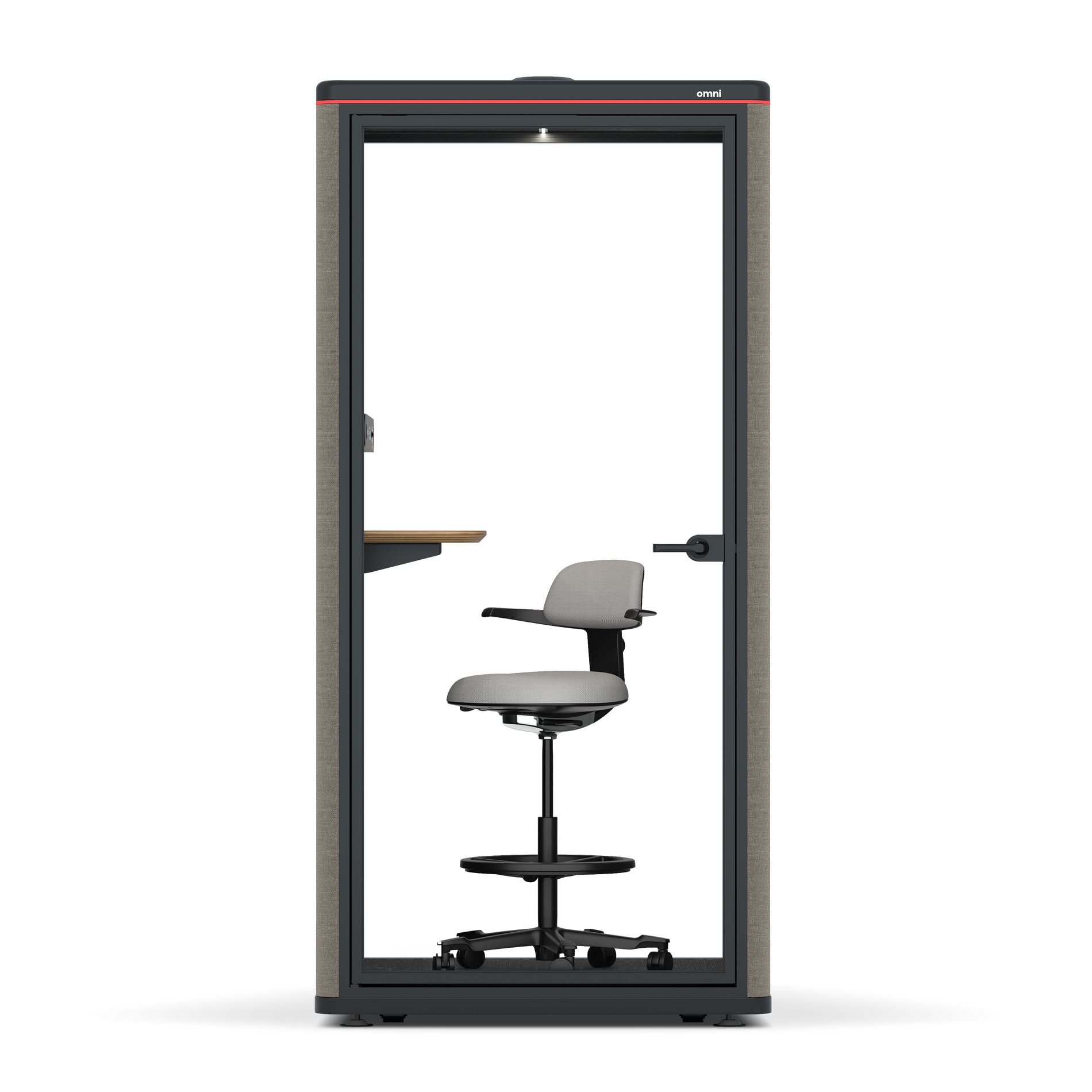 Omni One PlusStatic Device Shelf / Gabriel Medley Ocean Pebble / #6d6c69