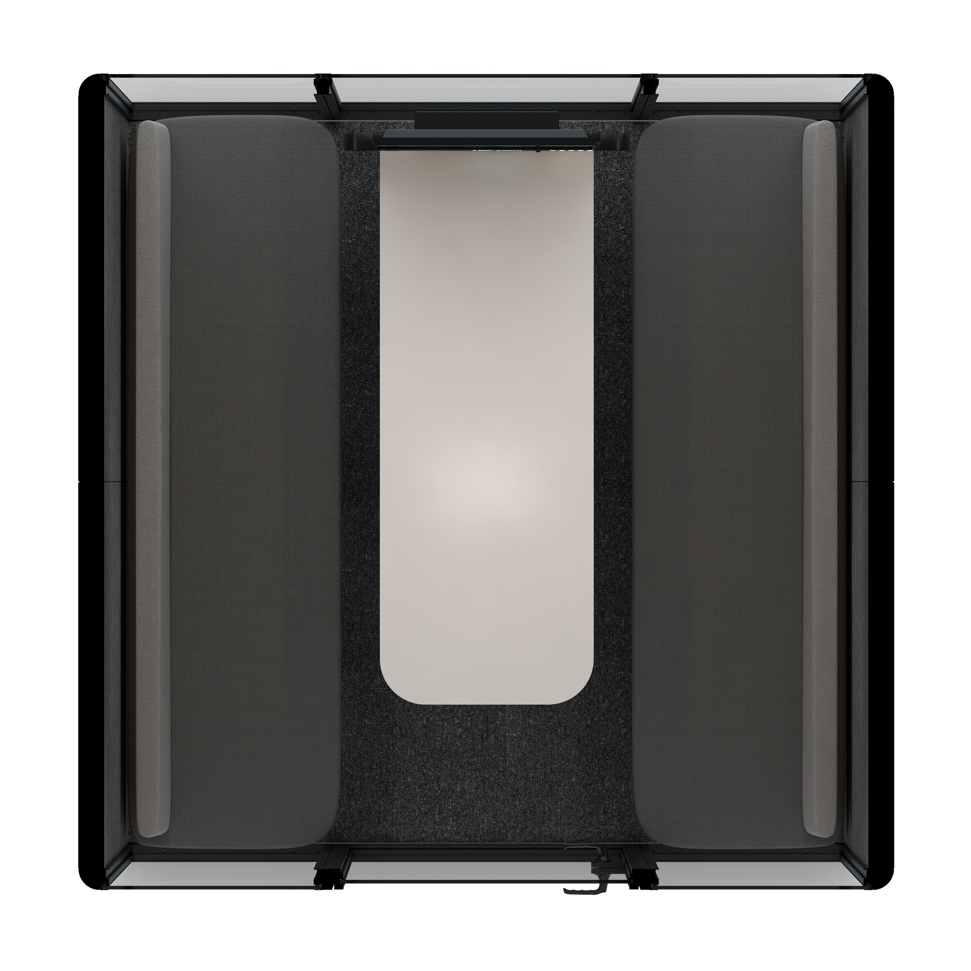 Omni SixSofa (+ Monitor Stand) / Gabriel Medley Ocean Pebble / #615f5d