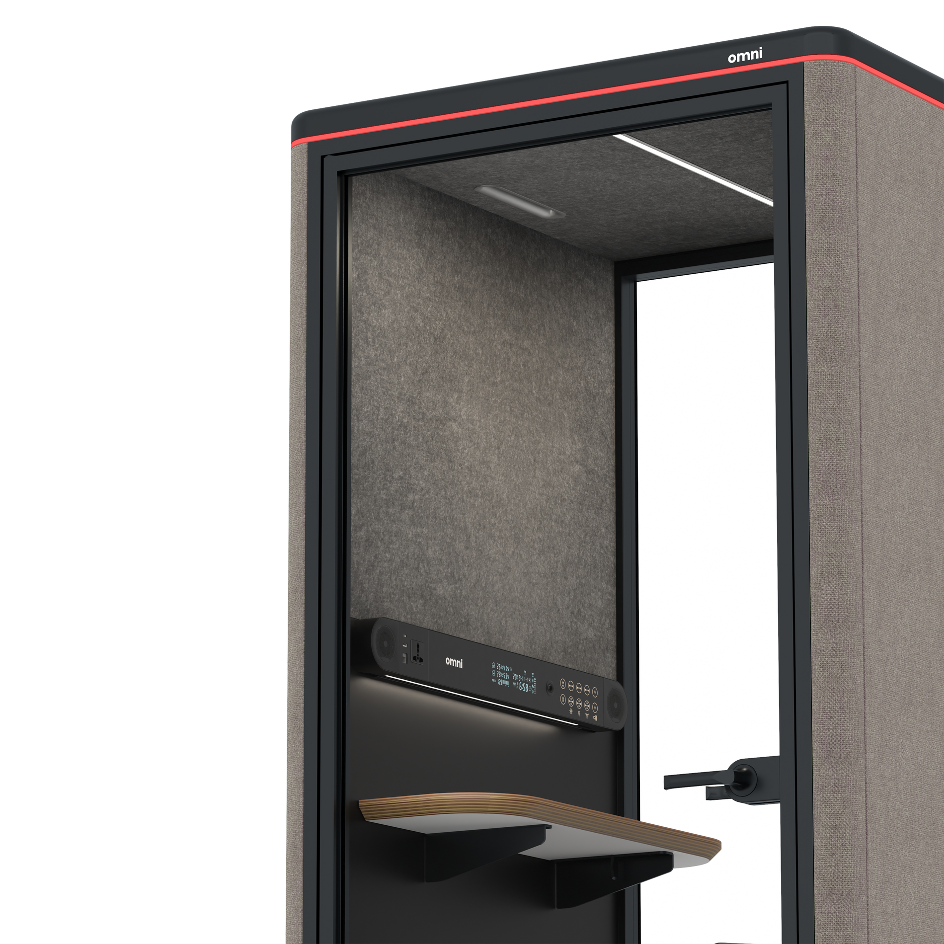 Omni OneStatic Device Shelf / Gabriel Medley Ocean Pebble / #615f5d