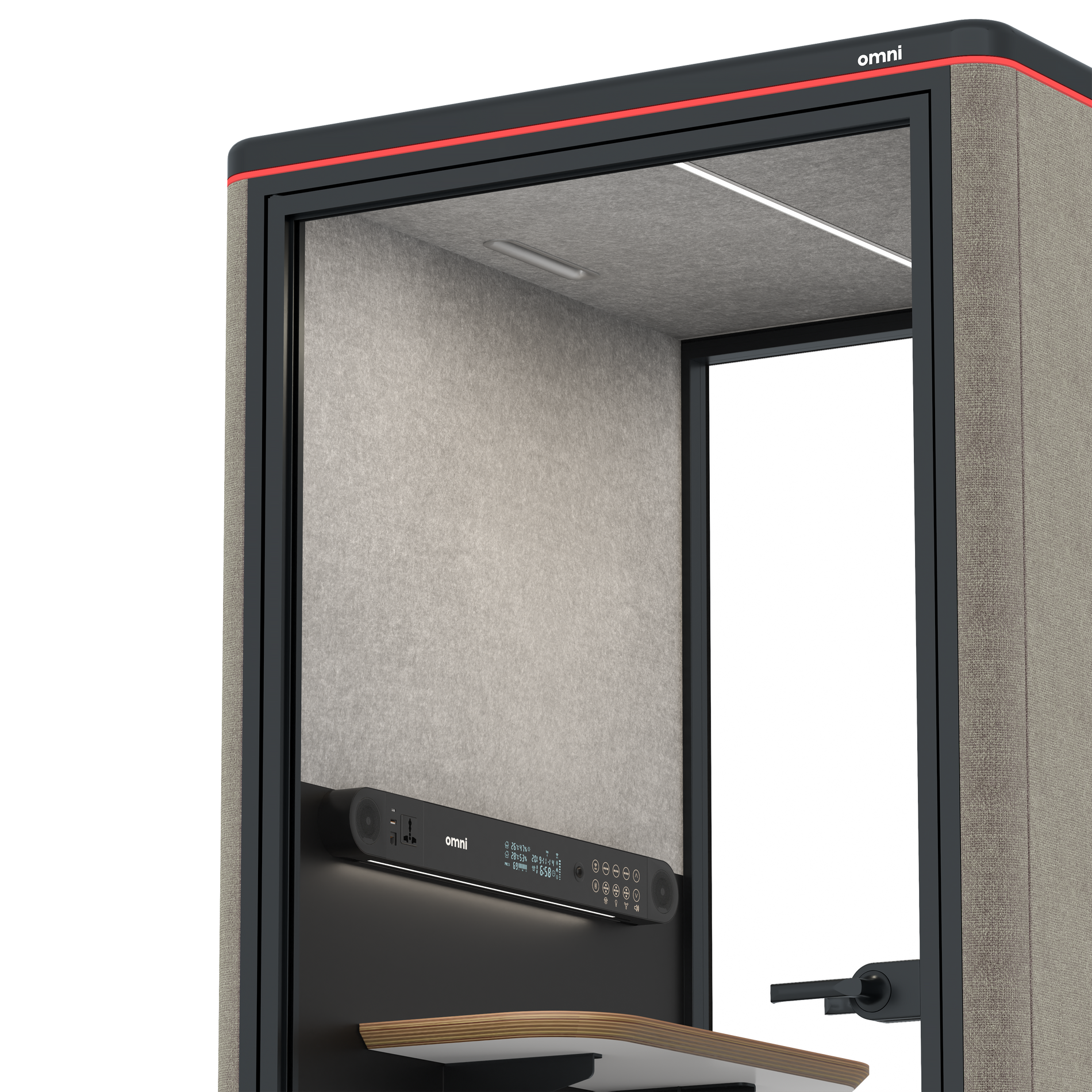 Omni One PlusStatic Device Shelf / Gabriel Medley Ocean Pebble / #a49f98