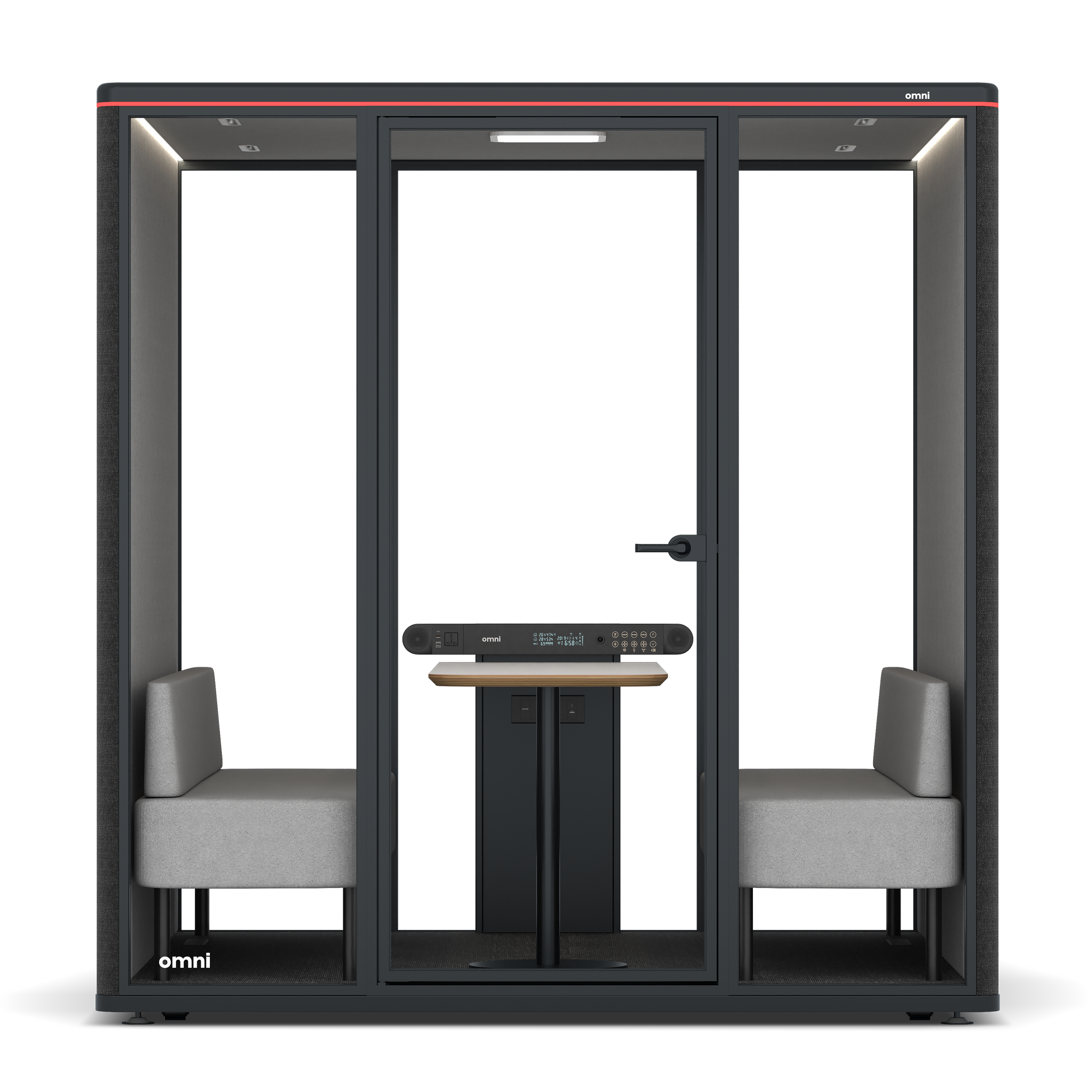 Omni SixSofa / Gabriel Medley Black / #6d6c69