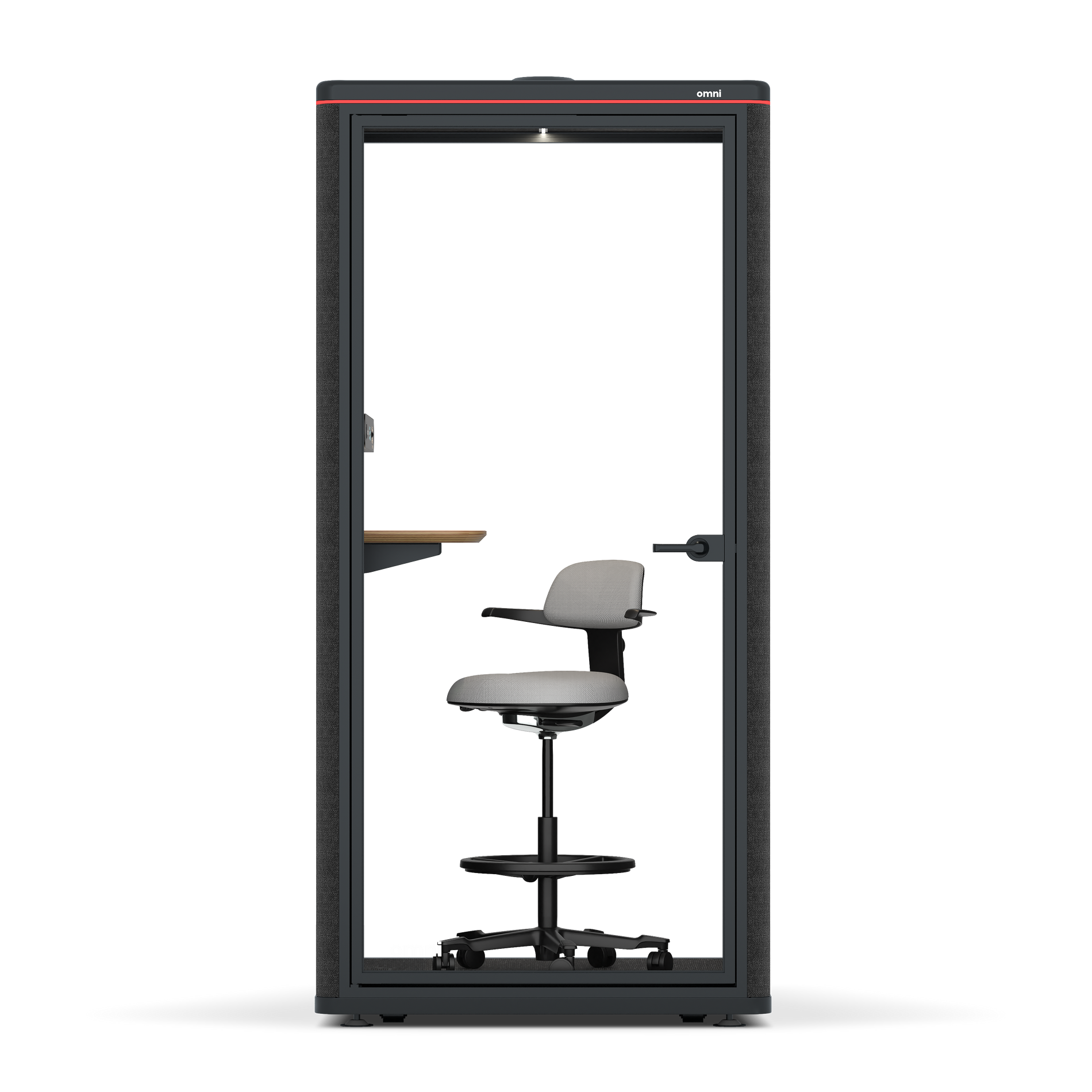 Omni One PlusStatic Device Shelf / Gabriel Medley Black / #6d6c69