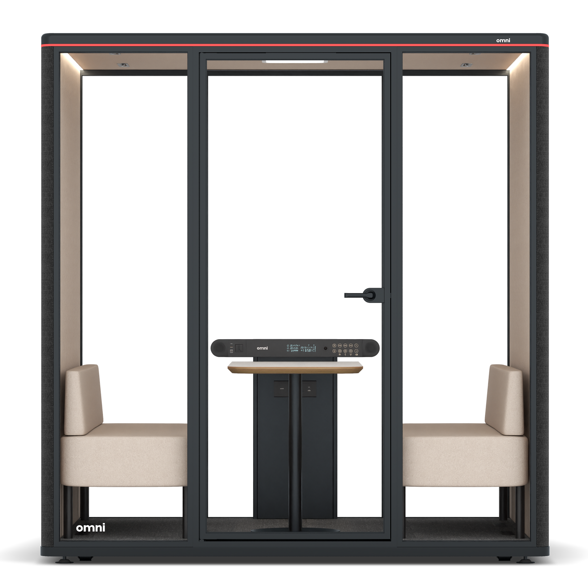 Omni FourSofa / Gabriel Medley Black / #a18e7e