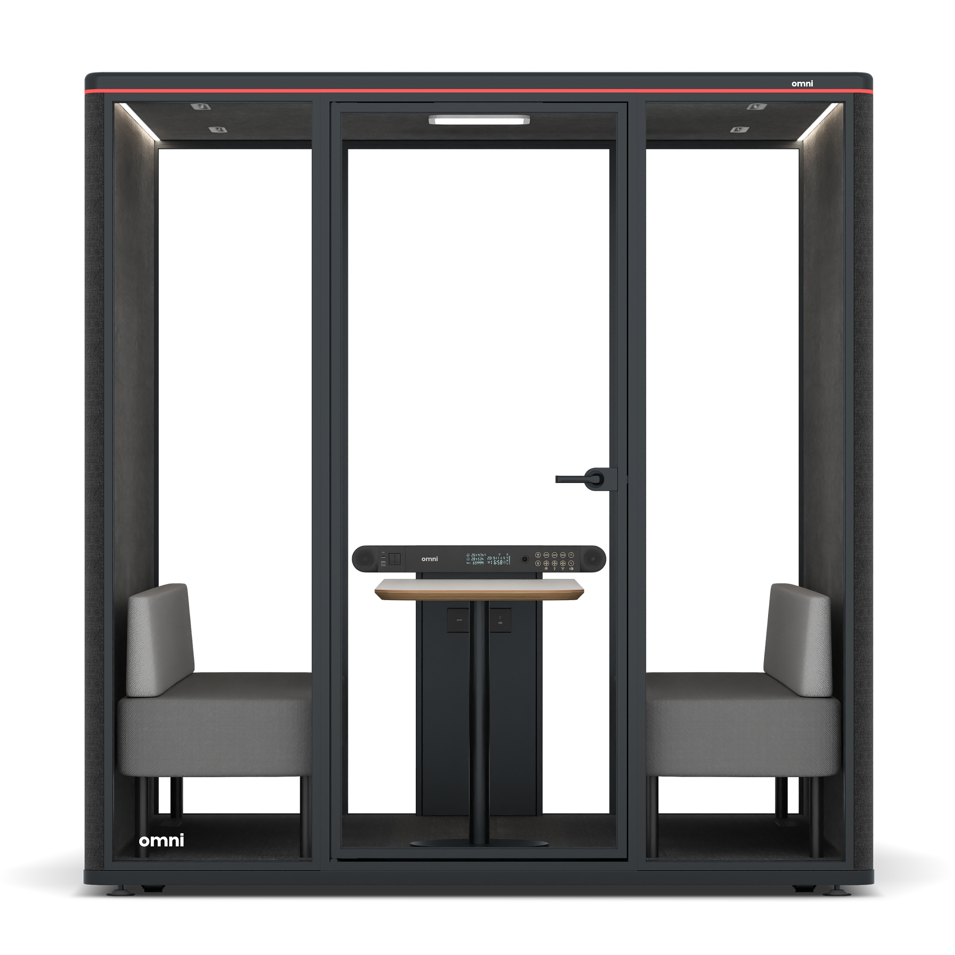 Omni SixSofa / Gabriel Medley Black / #615f5d