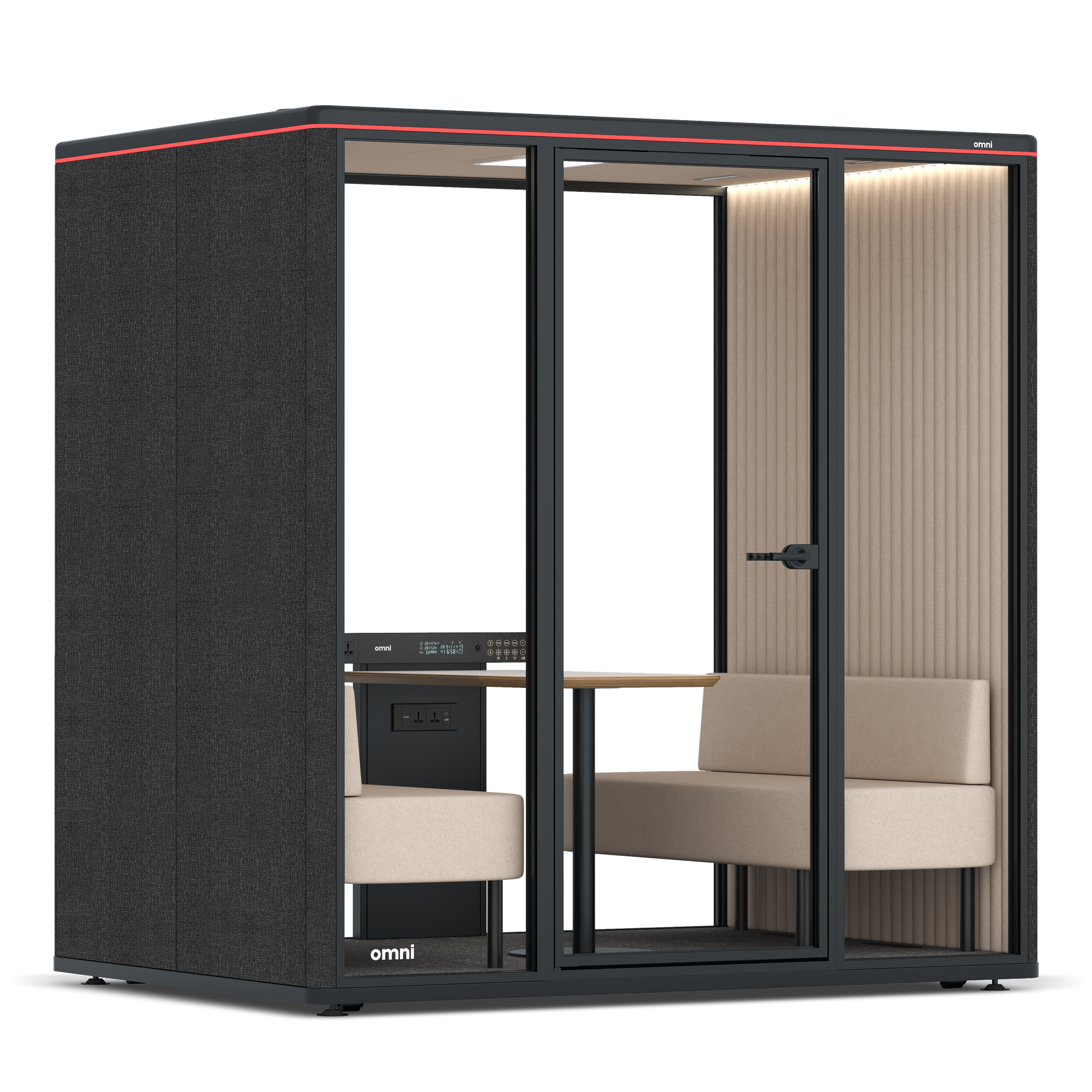 Omni FourSofa / Gabriel Medley Black / #a18e7e