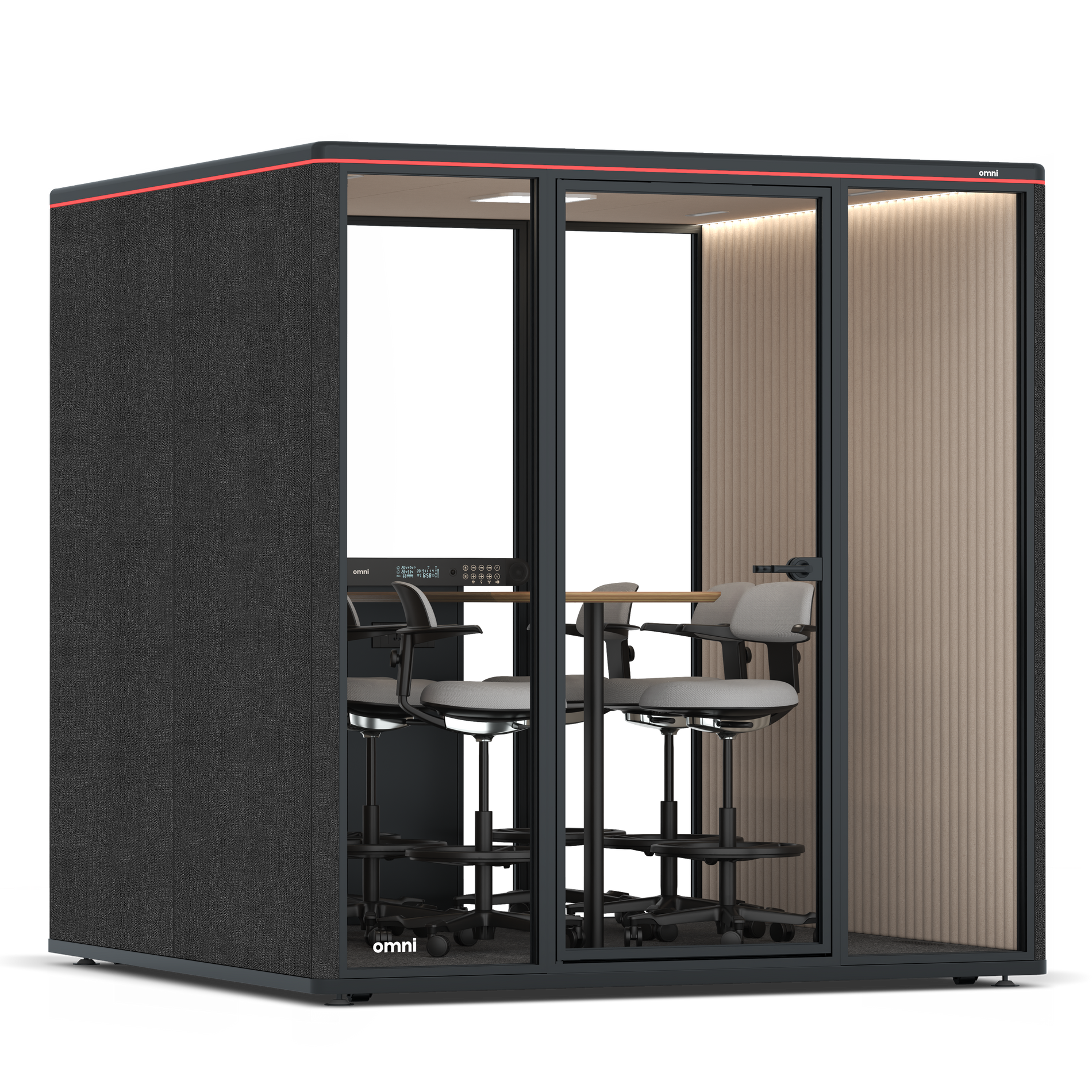 Omni SixCounter Meeting Table / Gabriel Medley Black / #a18e7e