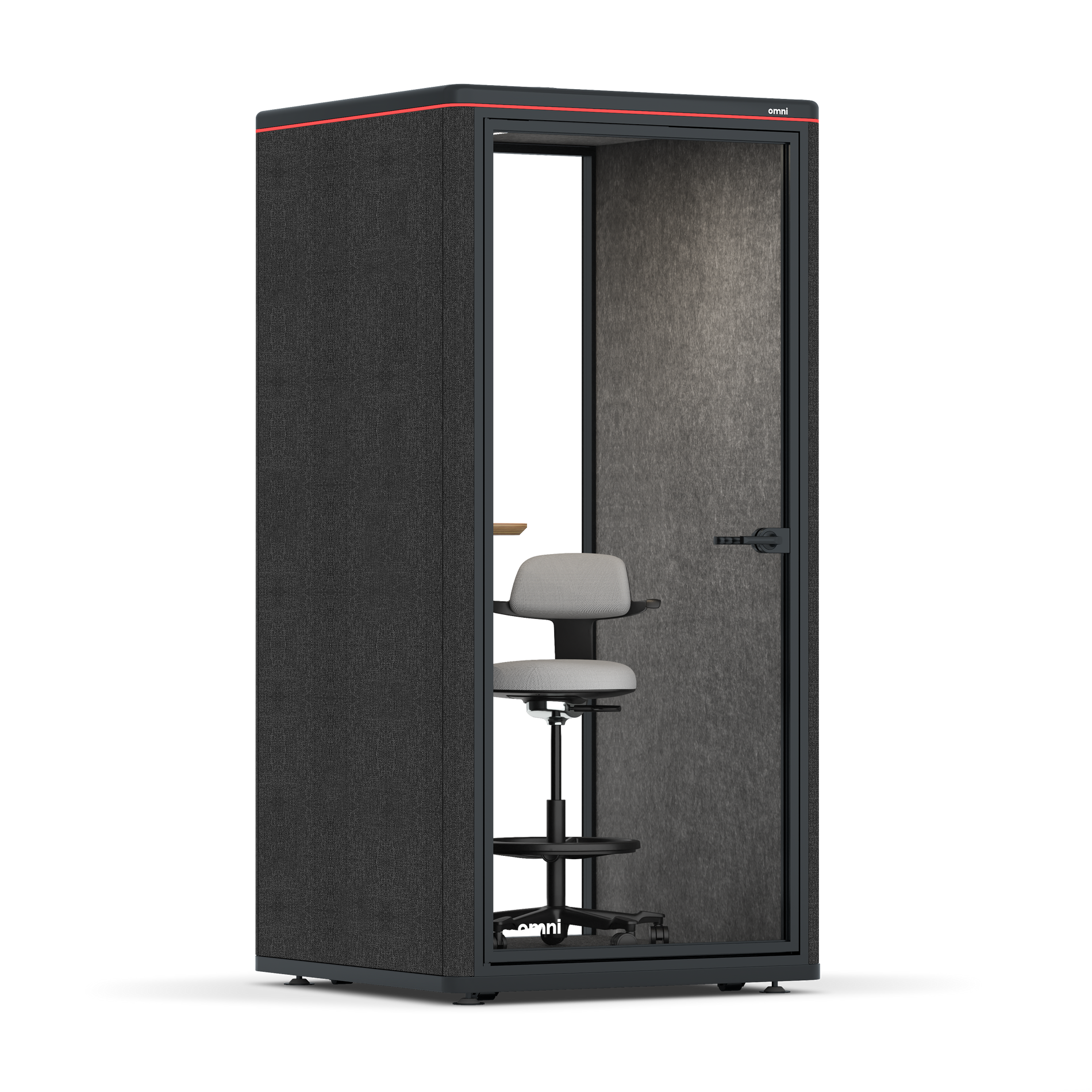 Omni One PlusStatic Device Shelf / Gabriel Medley Black / #615f5d