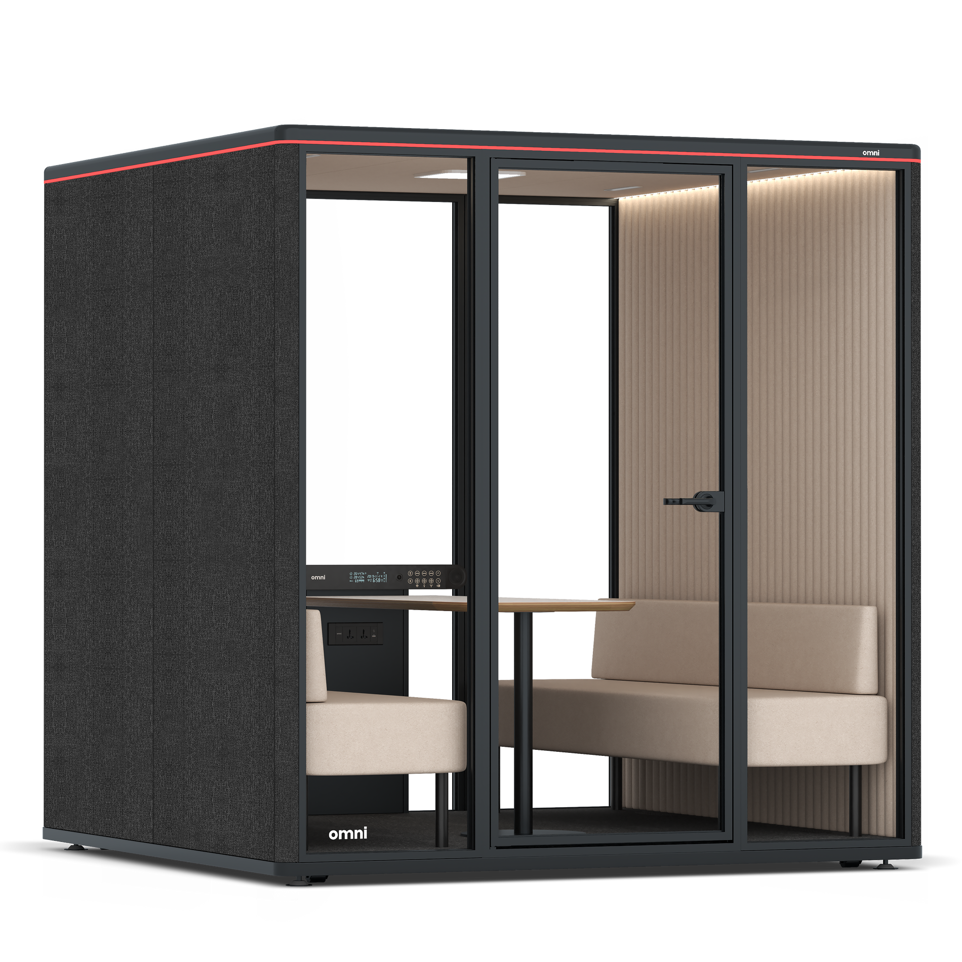 Omni SixSofa / Gabriel Medley Black / #a18e7e