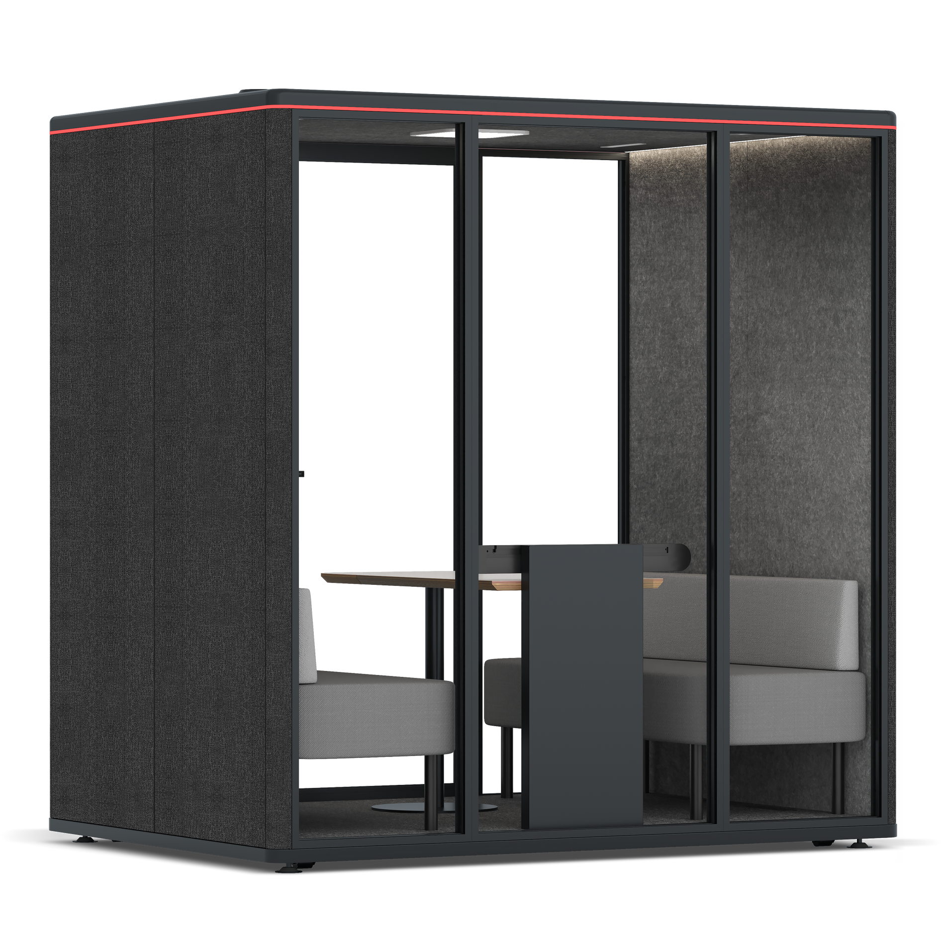 Omni FourSofa / Gabriel Medley Black / #615f5d