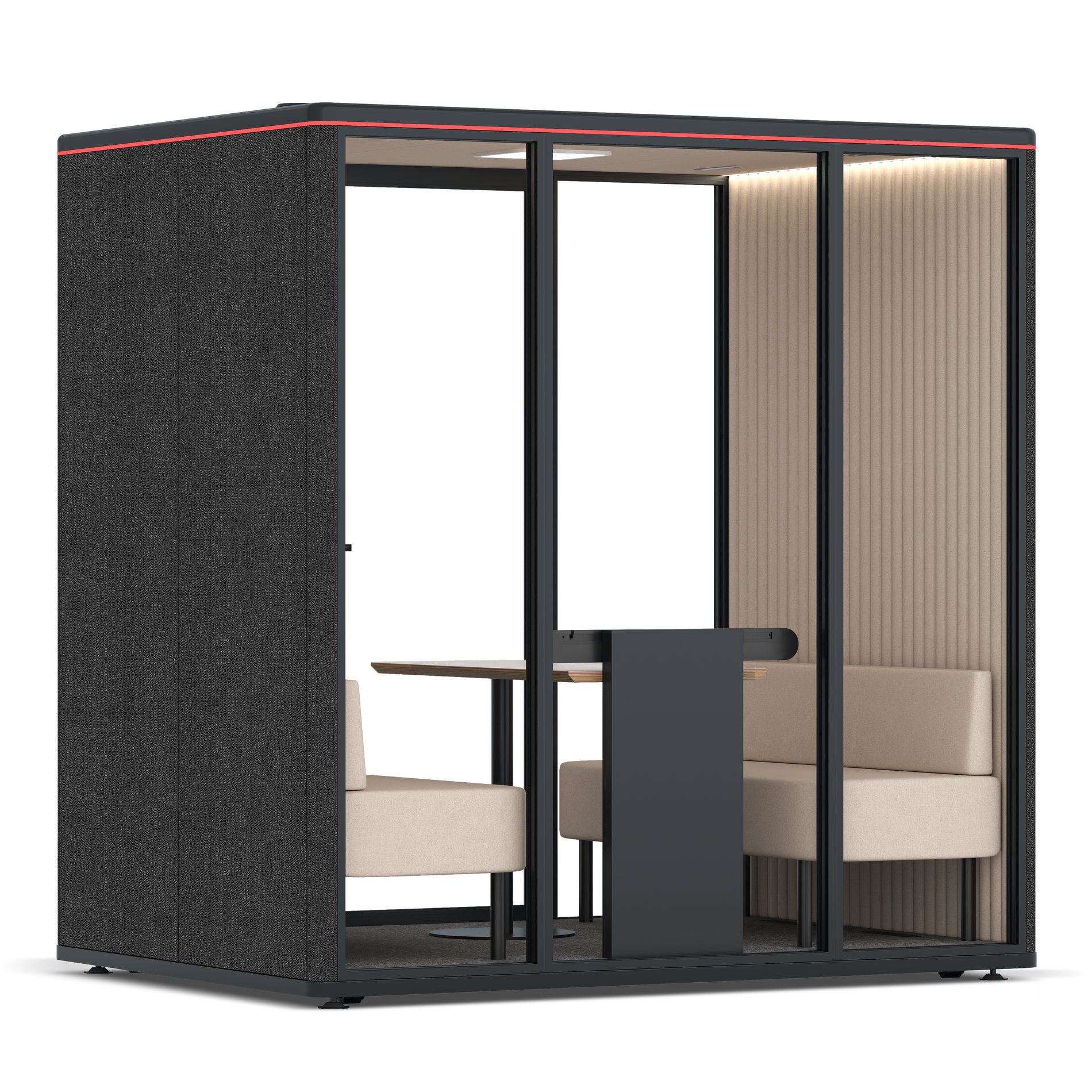 Omni FourSofa / Gabriel Medley Black / #a18e7e