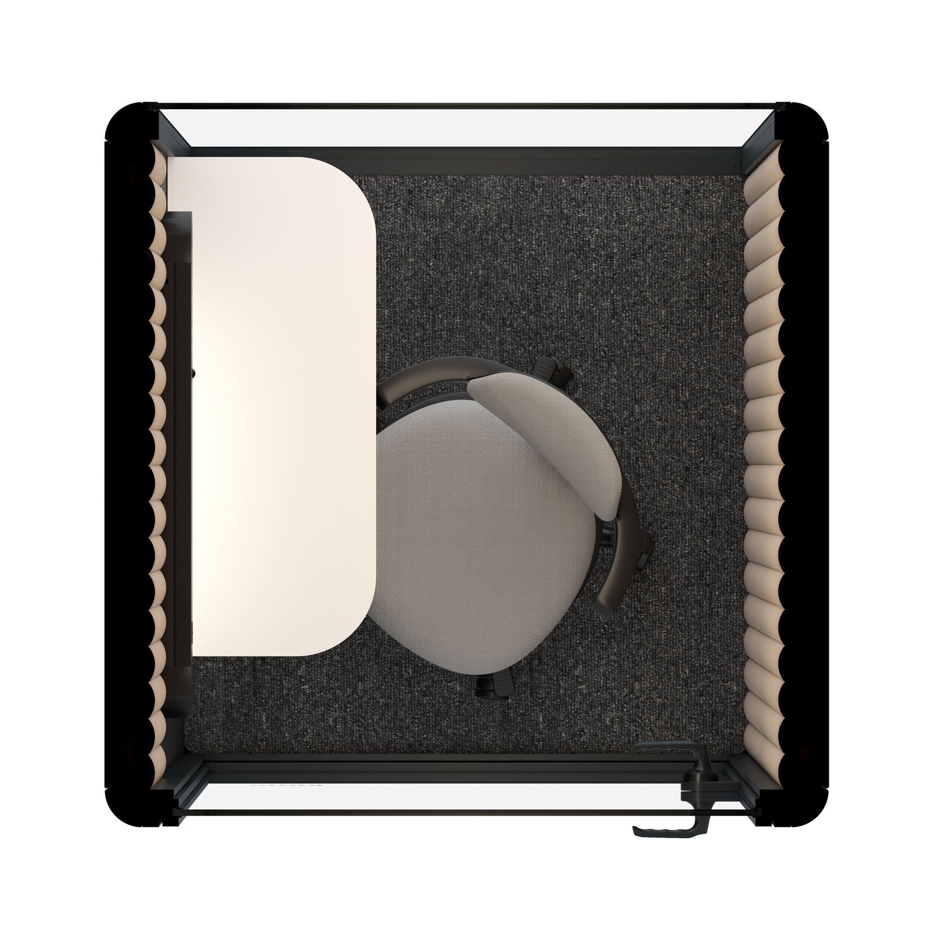 Omni One PlusStatic Device Shelf / Gabriel Medley Black / #a18e7e