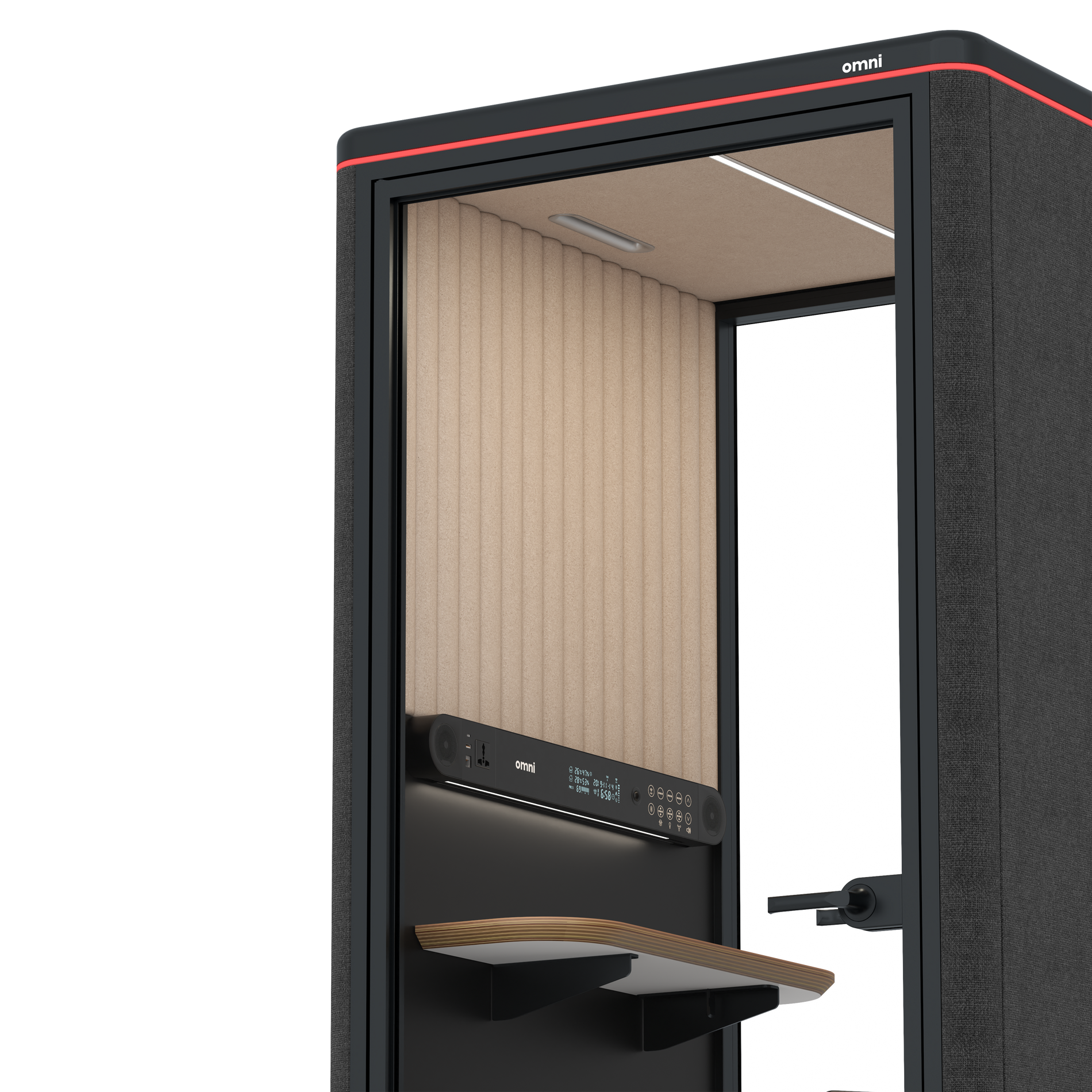 Omni OneStatic Device Shelf / Gabriel Medley Black / #a18e7e