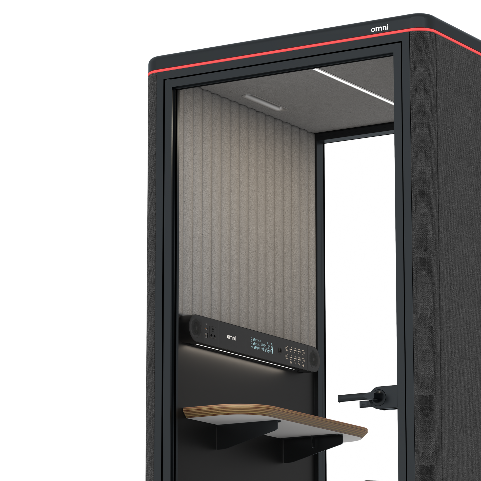 Omni OneStatic Device Shelf / Gabriel Medley Black / #a49f98