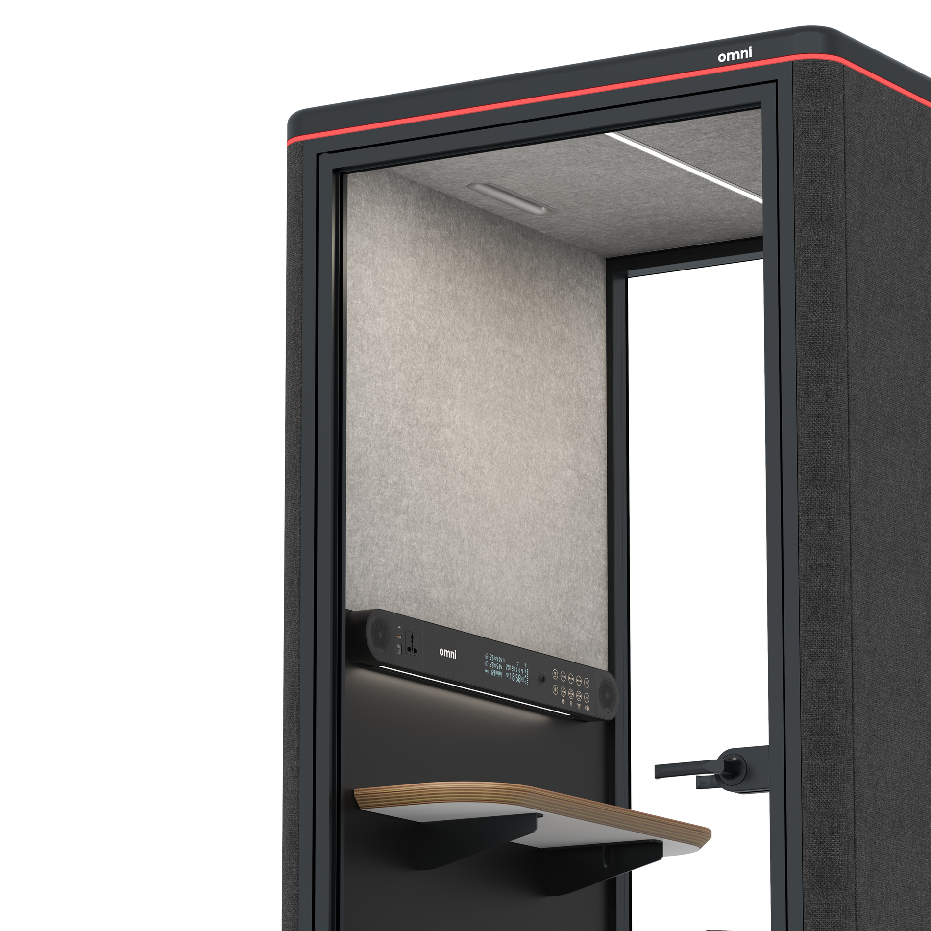 Omni OneStatic Device Shelf / Gabriel Medley Black / #6d6c69