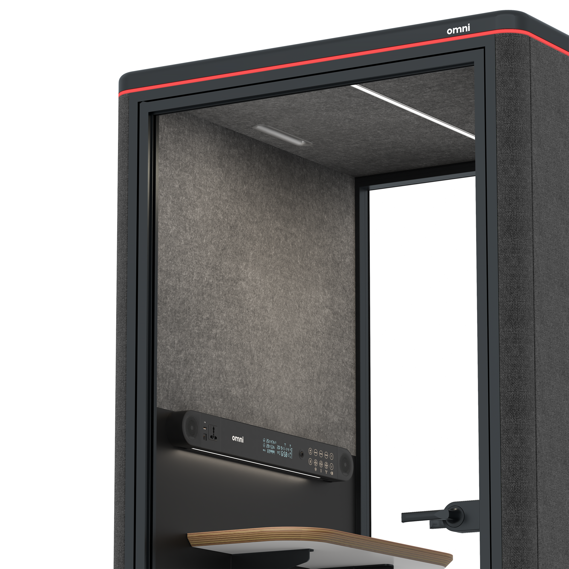 Omni One PlusStatic Device Shelf / Gabriel Medley Black / #615f5d