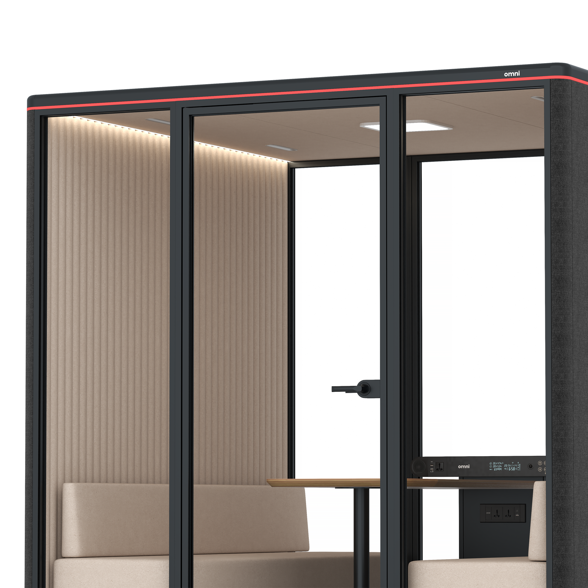 Omni SixSofa / Gabriel Medley Black / #a18e7e