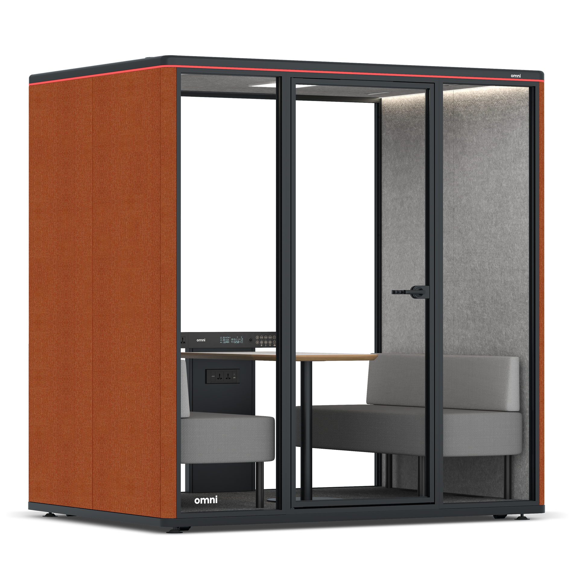 Omni FourSofa / Bloody Orange / #a49f98