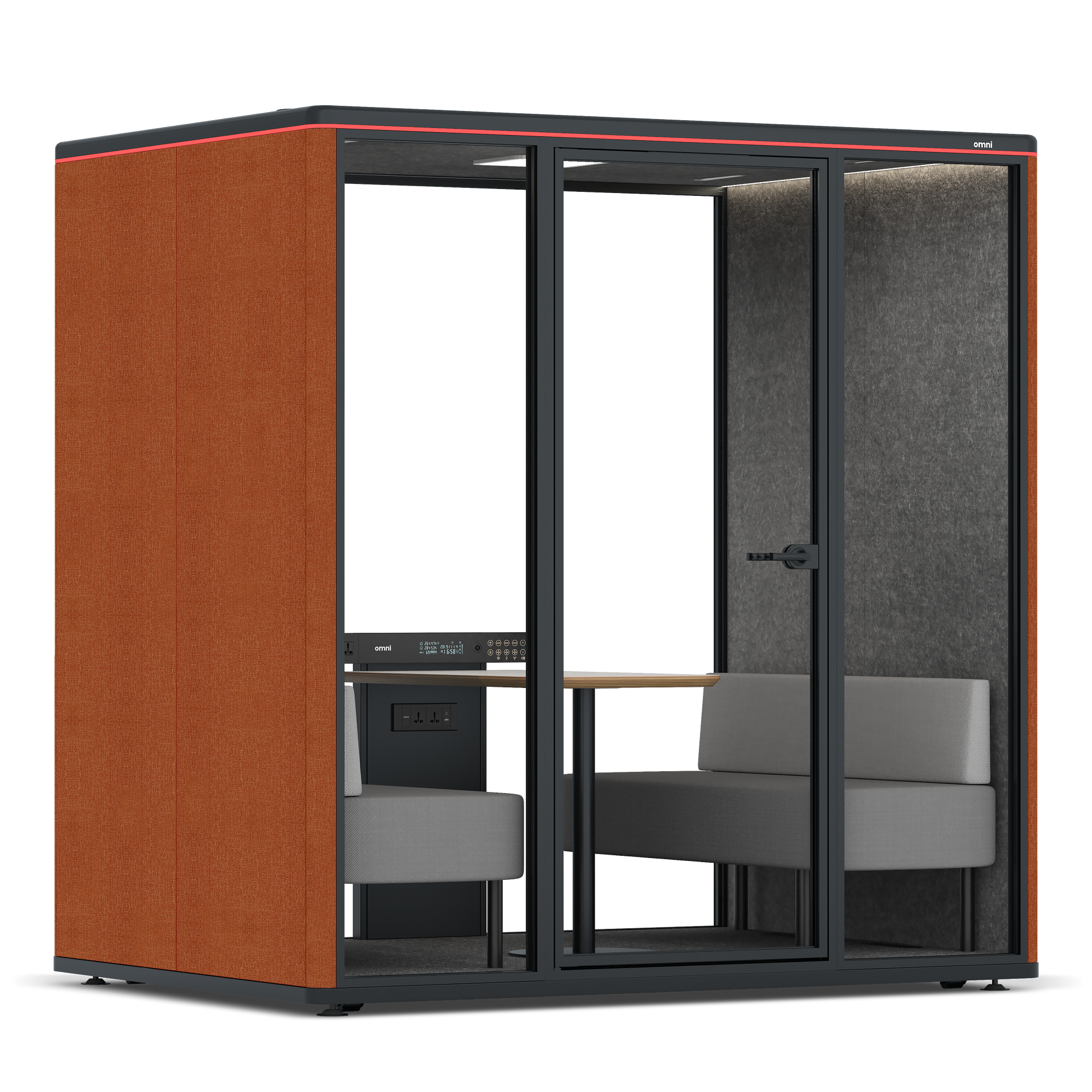 Omni FourSofa / Bloody Orange / #615f5d