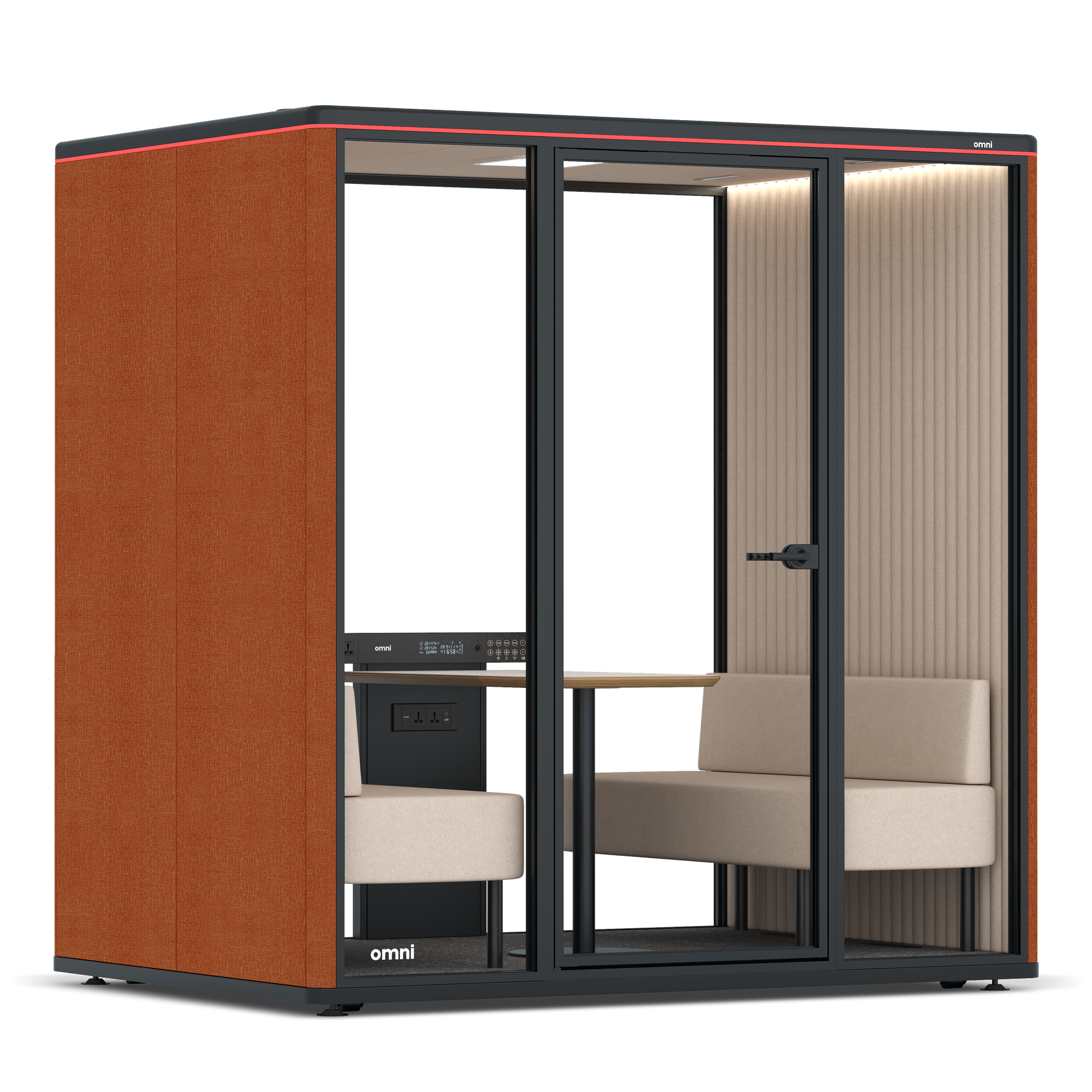 Omni FourSofa / Bloody Orange / #a18e7e