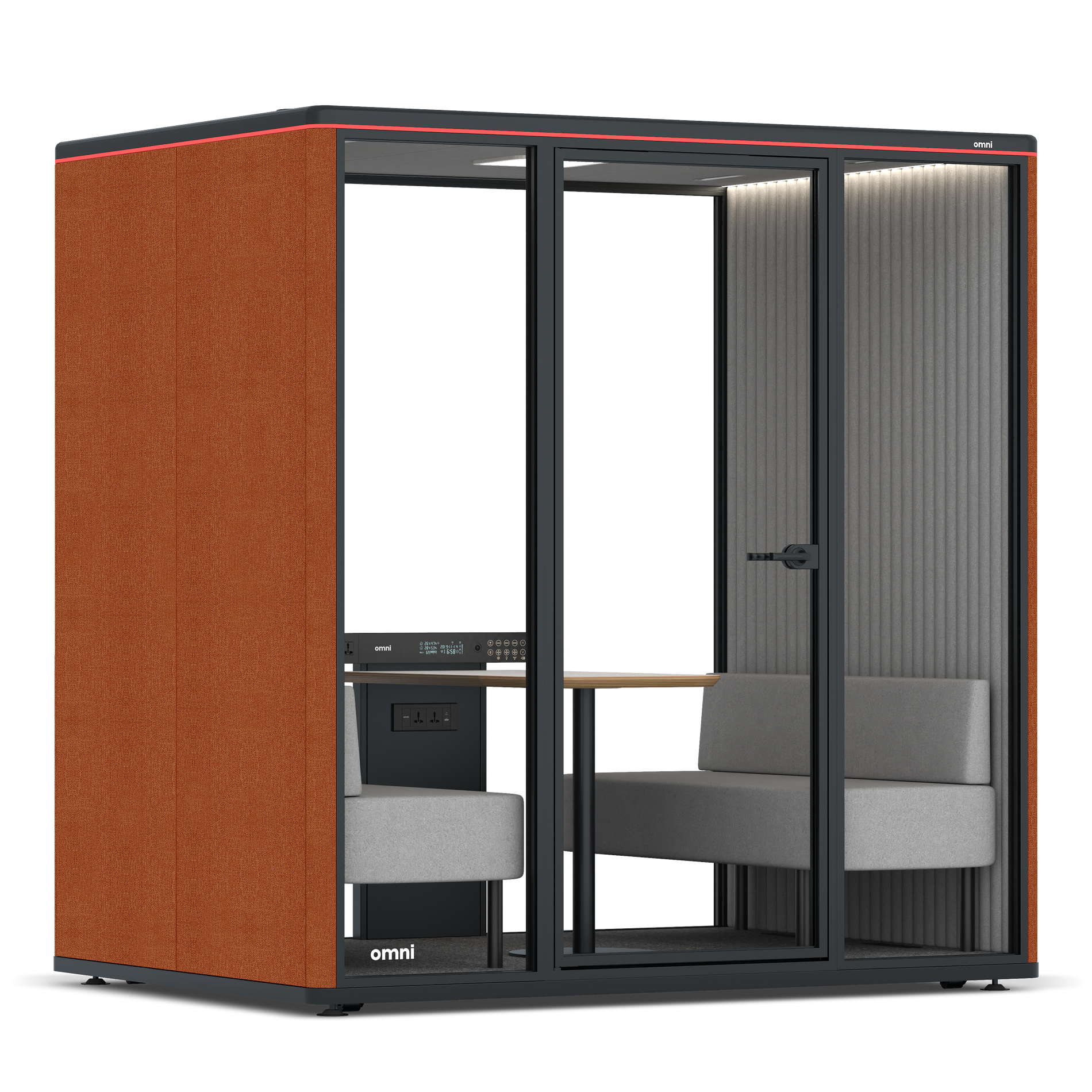 Omni FourSofa / Bloody Orange / #6d6c69