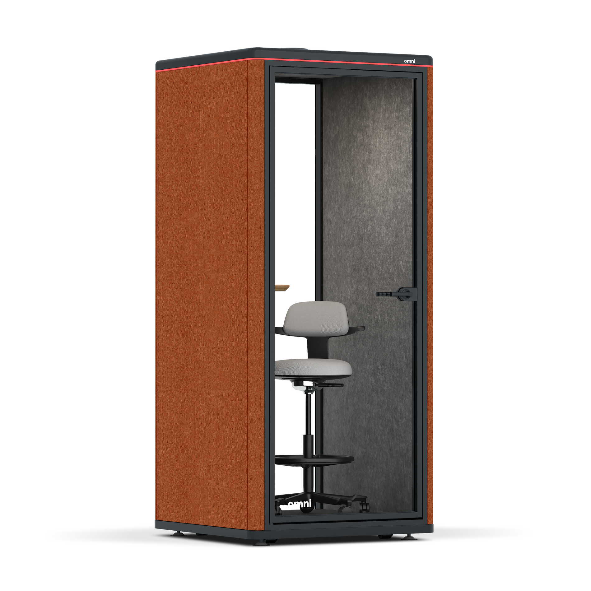 Omni OneStatic Device Shelf / Bloody Orange / #615f5d