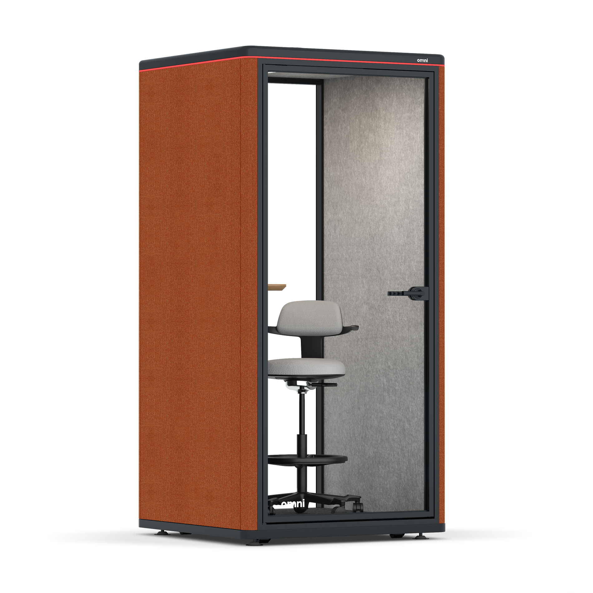 Omni One PlusStatic Device Shelf / Bloody Orange / #a49f98