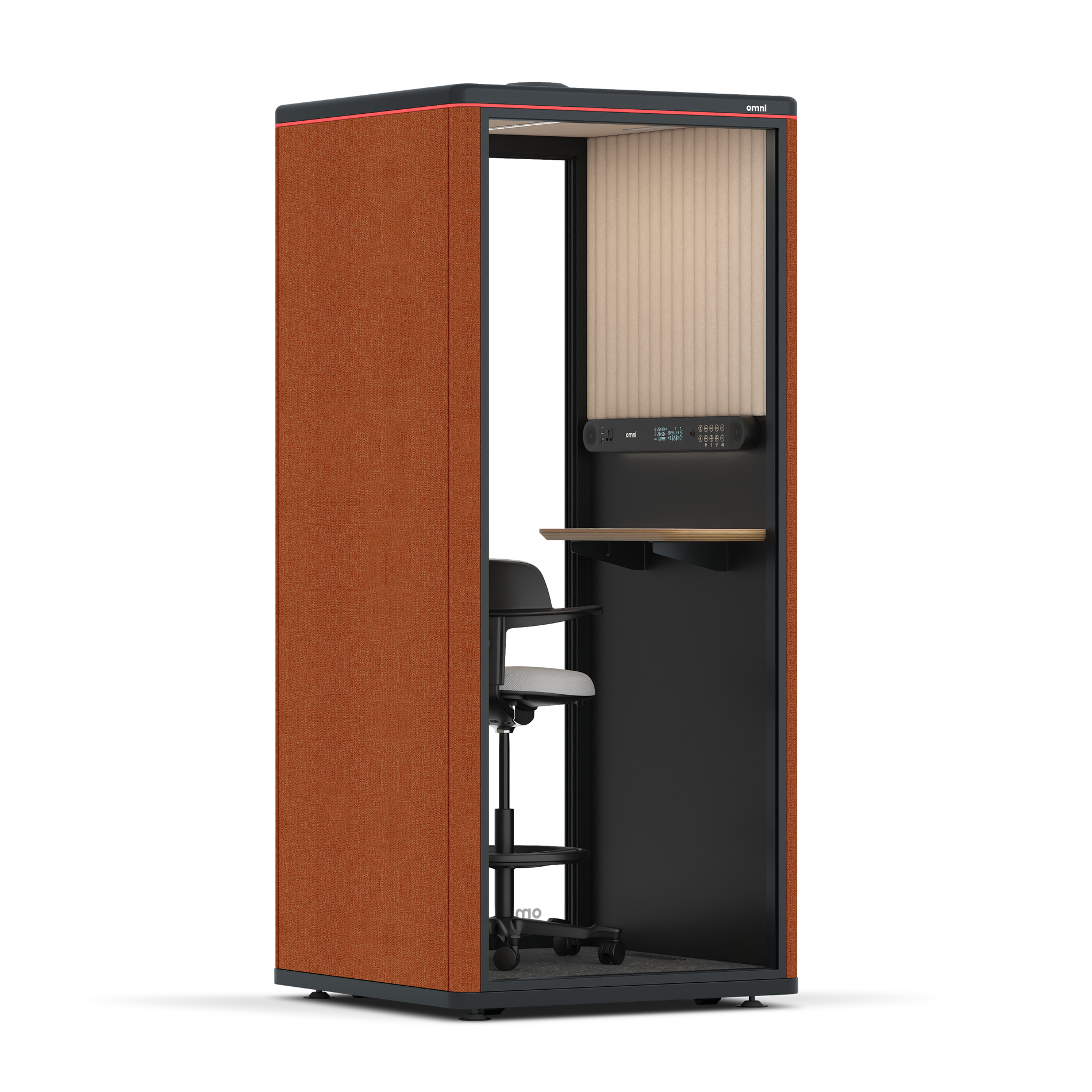 Omni OneStatic Device Shelf / Bloody Orange / #a18e7e