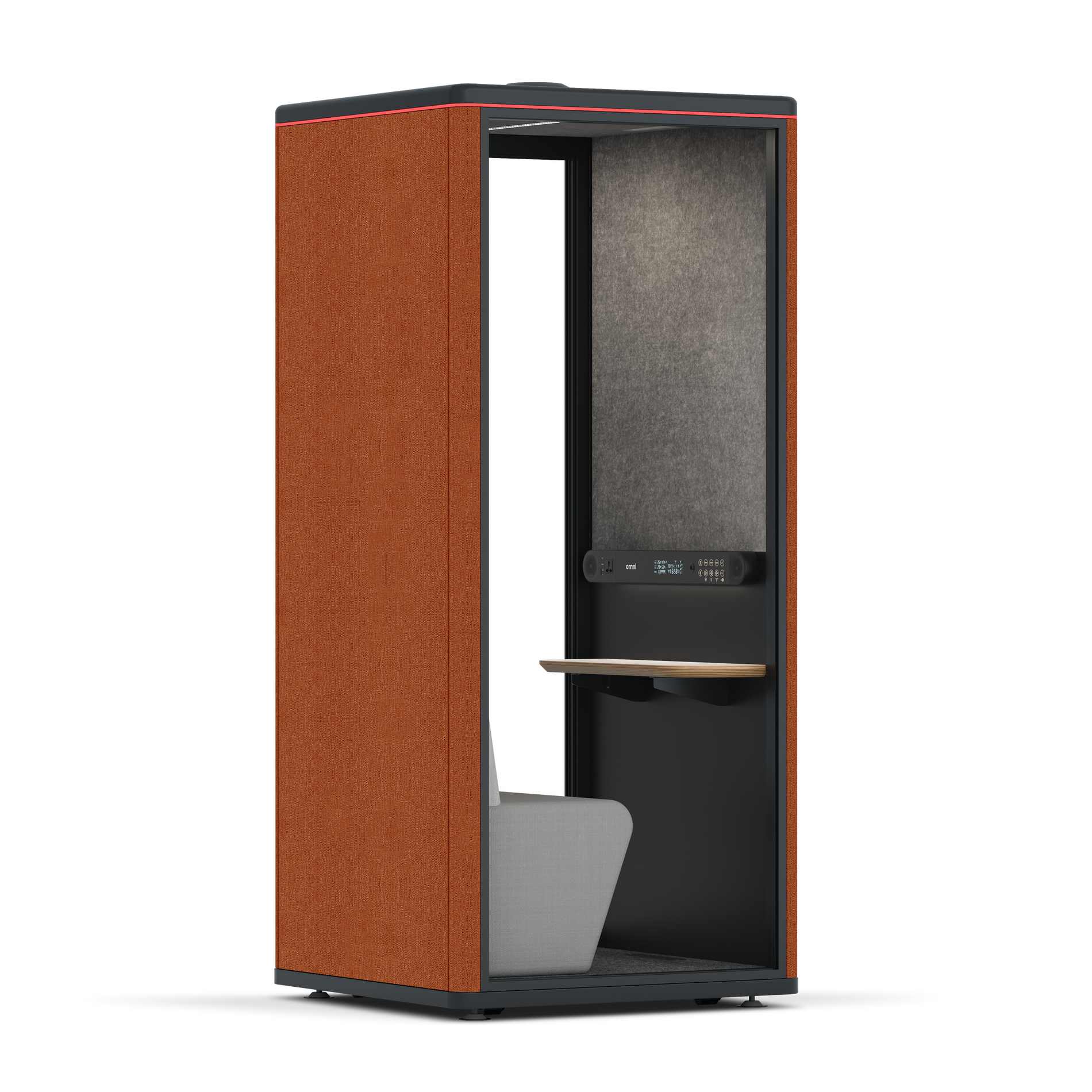 Omni OneCompact Sit-down / Bloody Orange / Dark Grey Pet Board