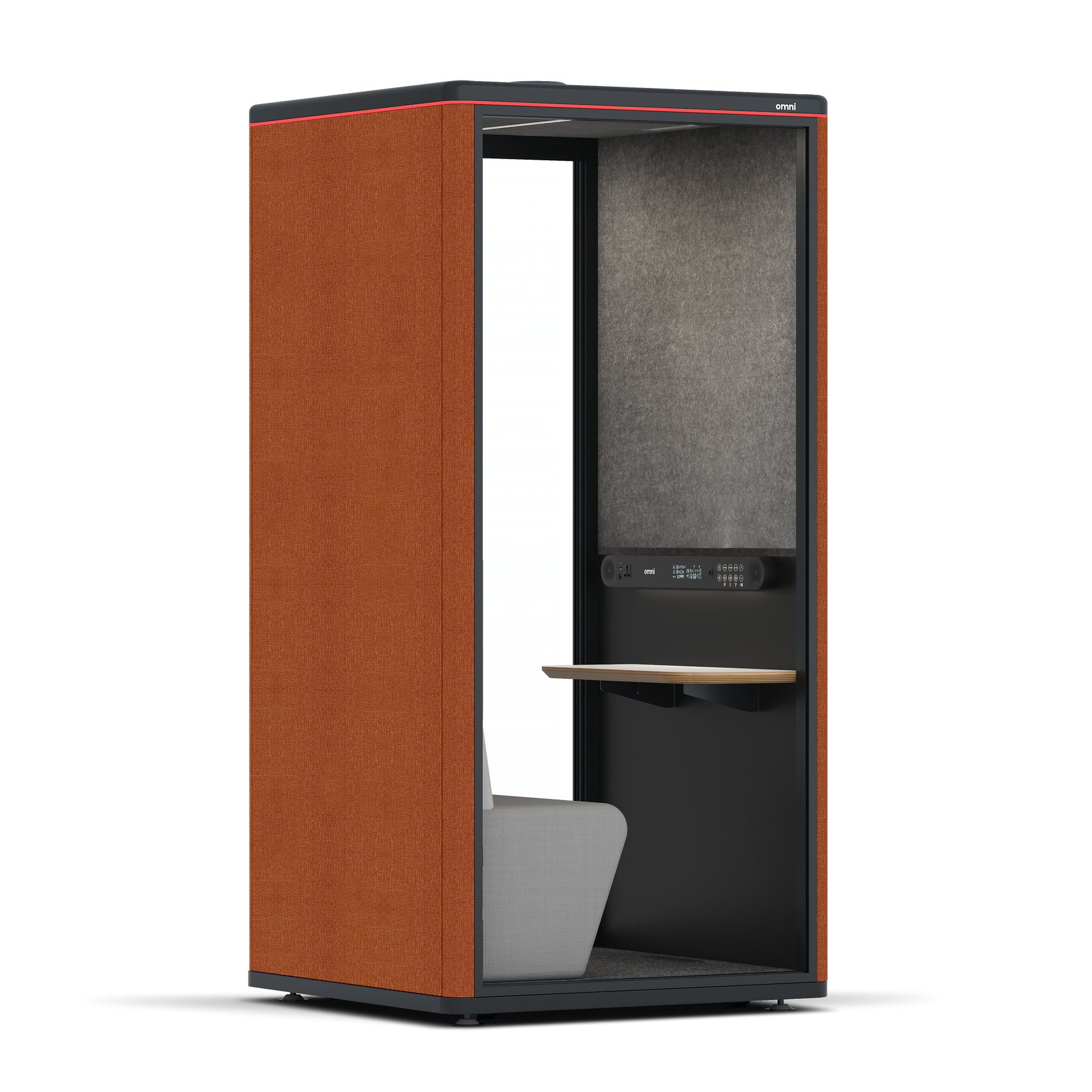 Omni One PlusPlus Sit-down / Bloody Orange / Dark Grey Pet Board
