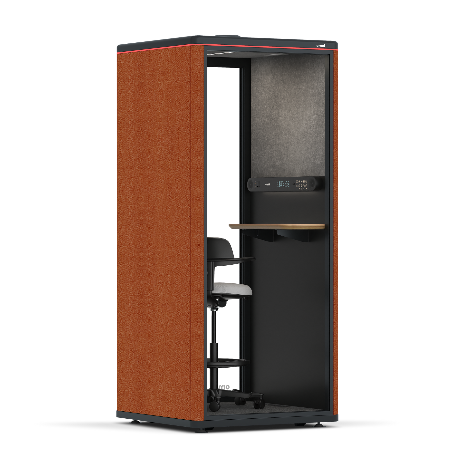 Omni OneStatic Device Shelf / Bloody Orange / #615f5d