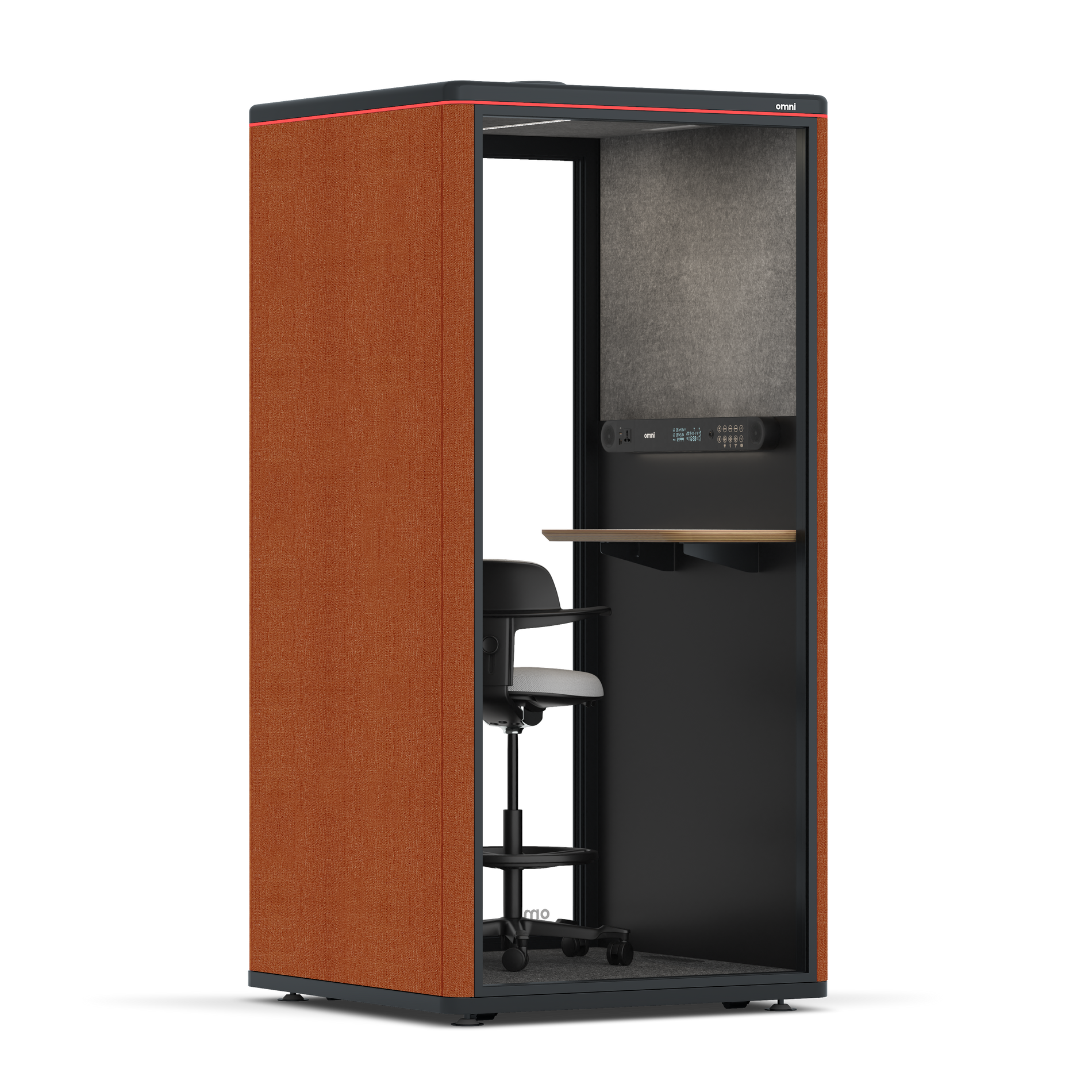 Omni One PlusStatic Device Shelf / Bloody Orange / #615f5d